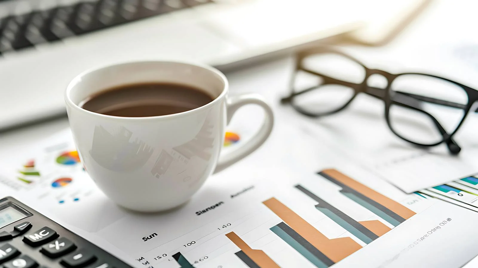 Professional Office Desk Scene — free download from Dotvec