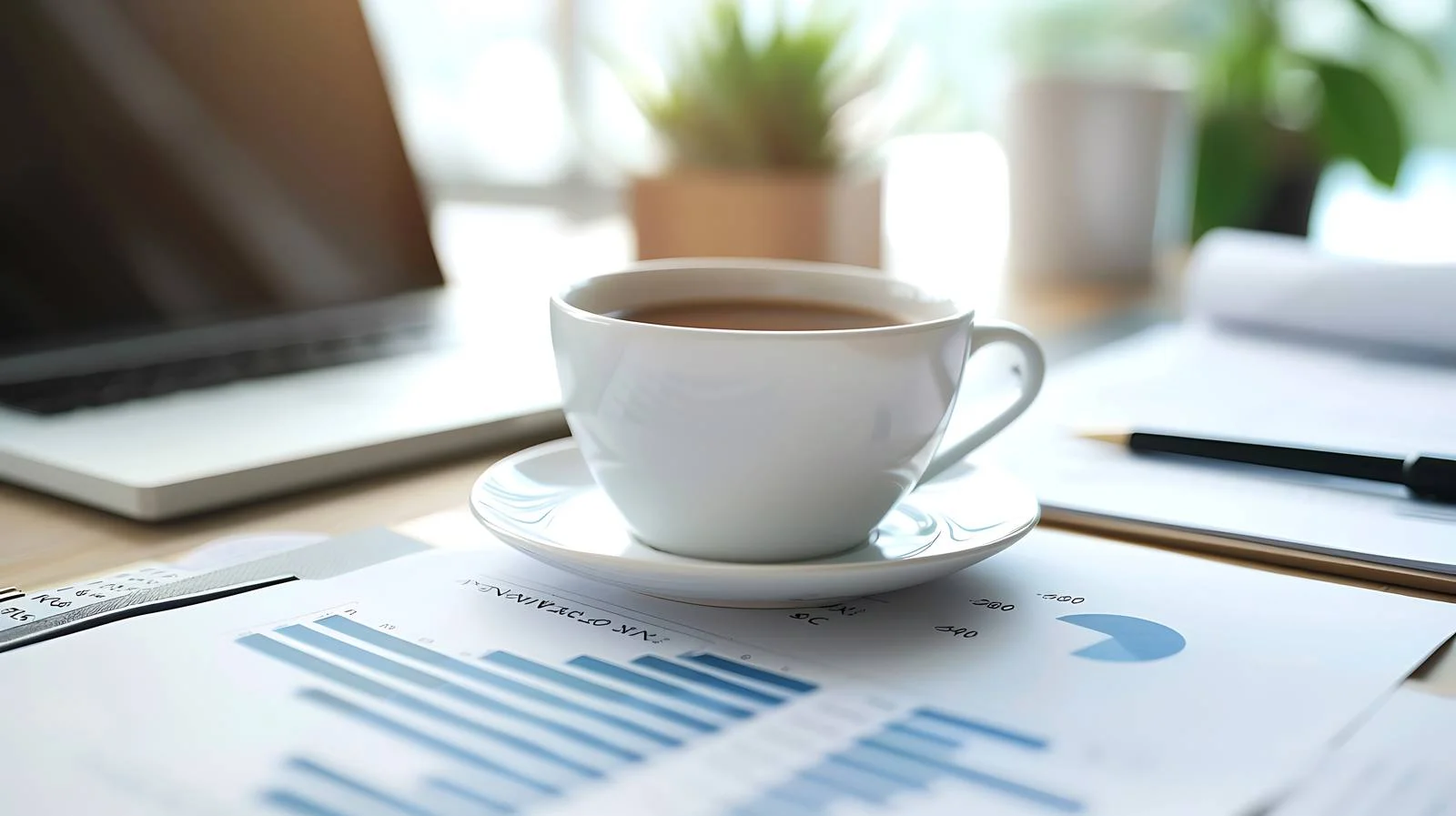 Professional Office Desk Coffee Break — free download from Dotvec