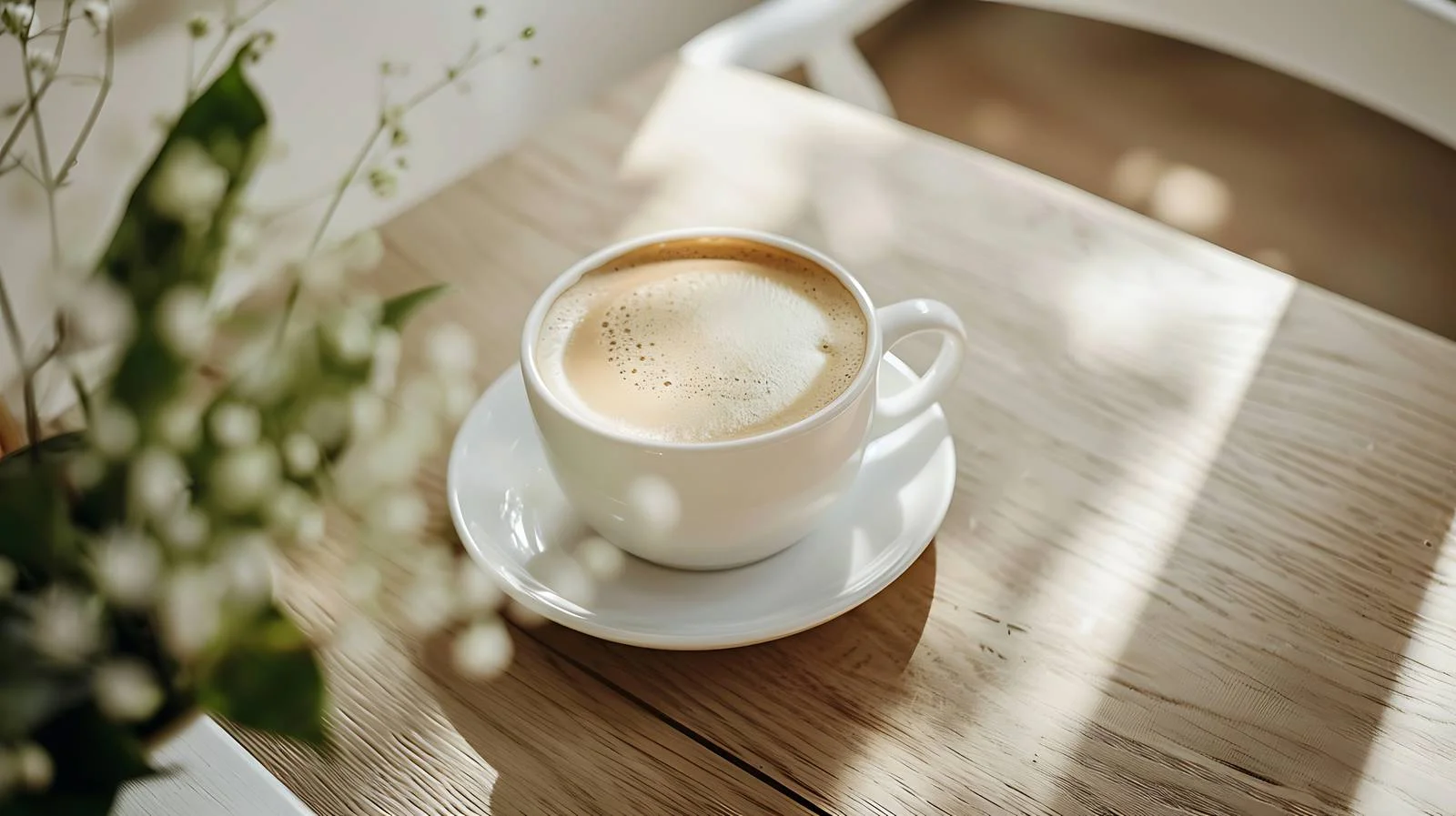 Morning Coffee on Isolated Table — free download from Dotvec