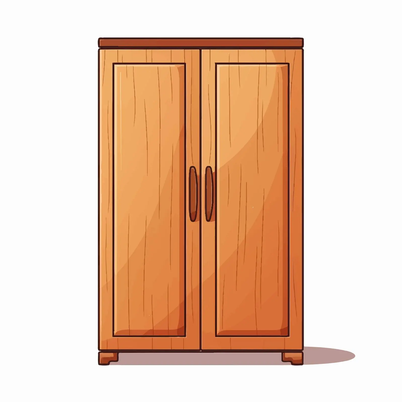 Cupboard Line Vector Illustration on White Background — free download from Dotvec