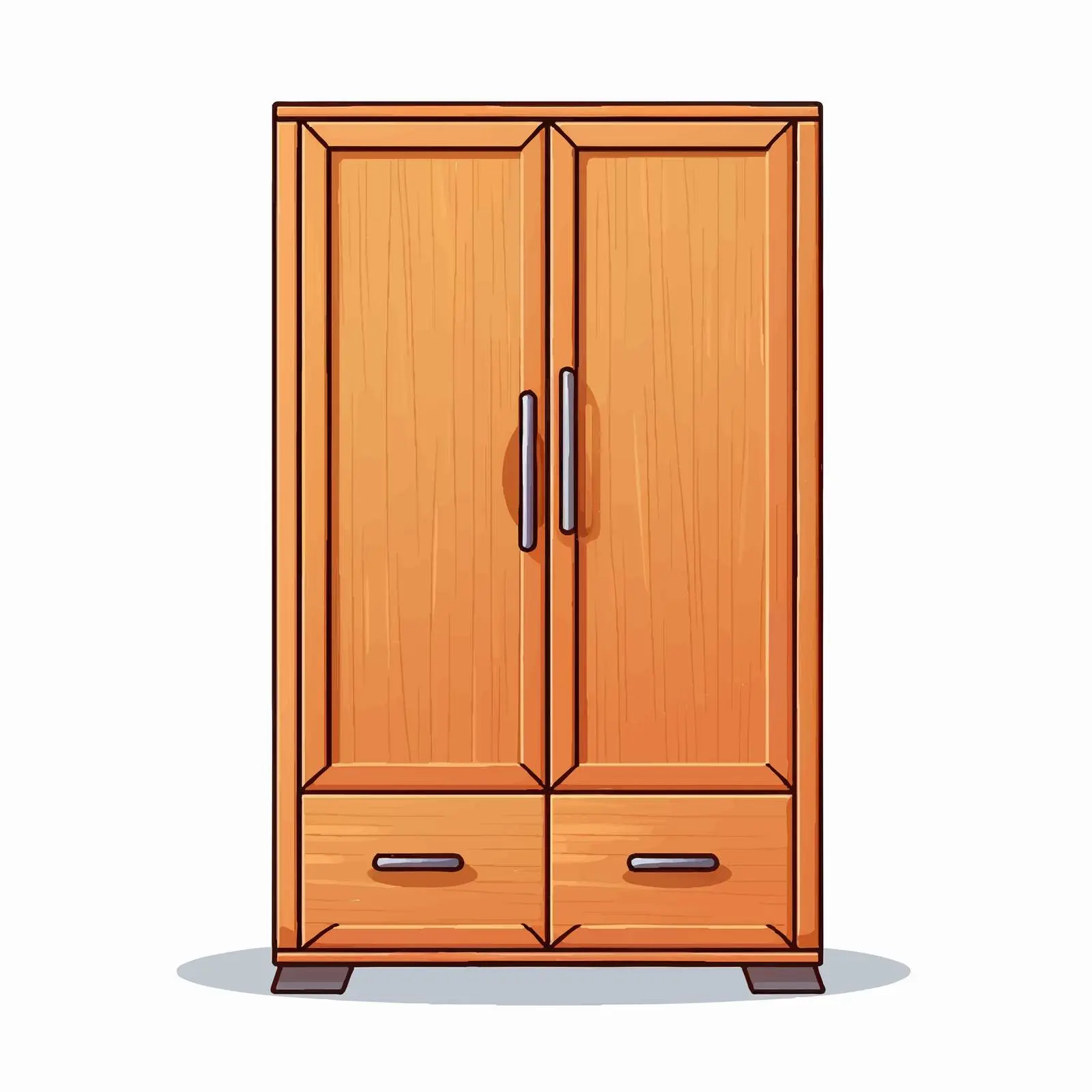 Vector Illustration of Cupboard Isolated on White — free download from Dotvec