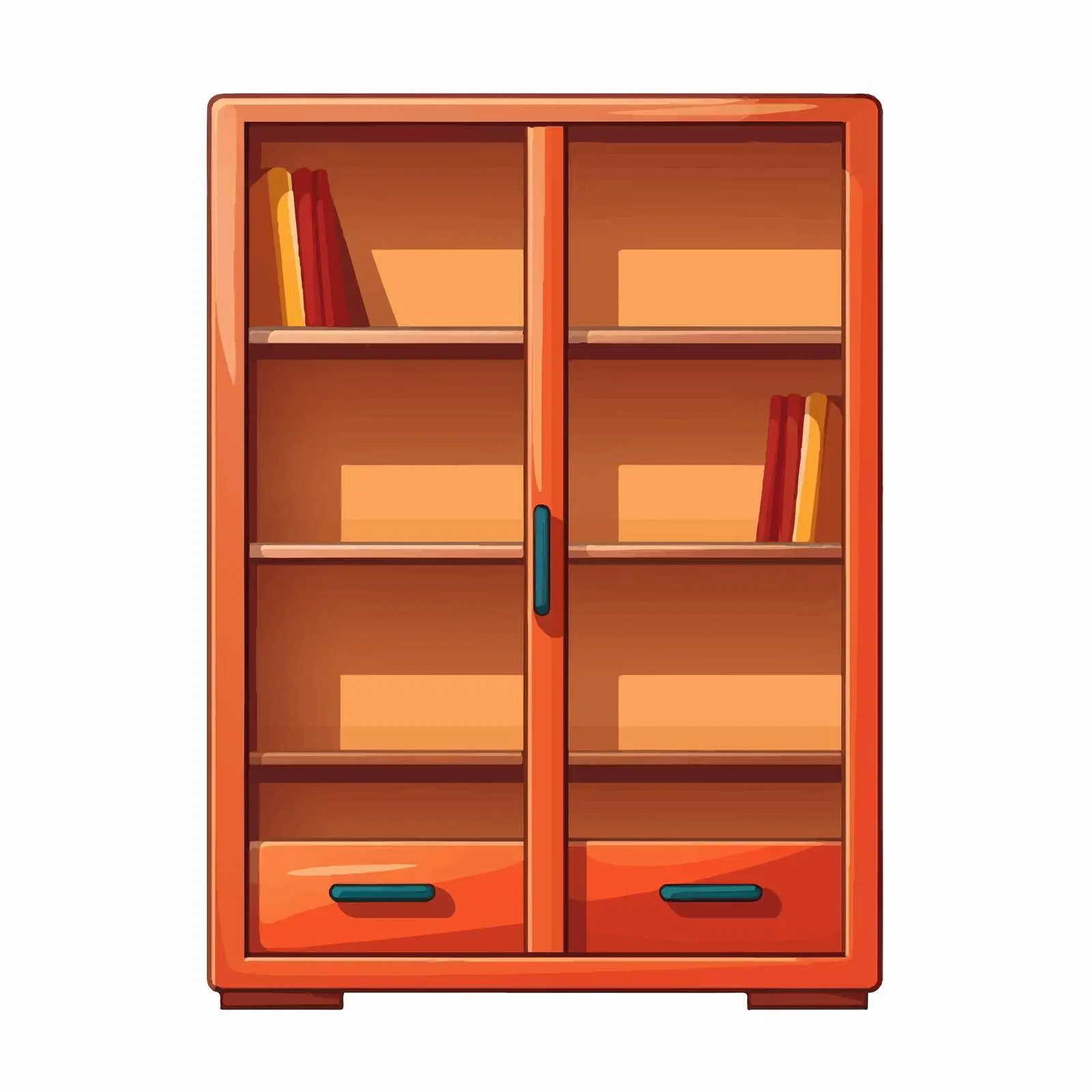 Isolated Vector Cupboard Illustration on White Background — free download from Dotvec