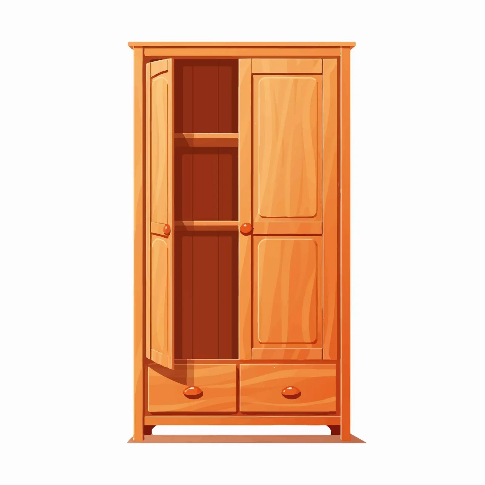 Isolated Cupboard Vector Illustration on White Background — free download from Dotvec