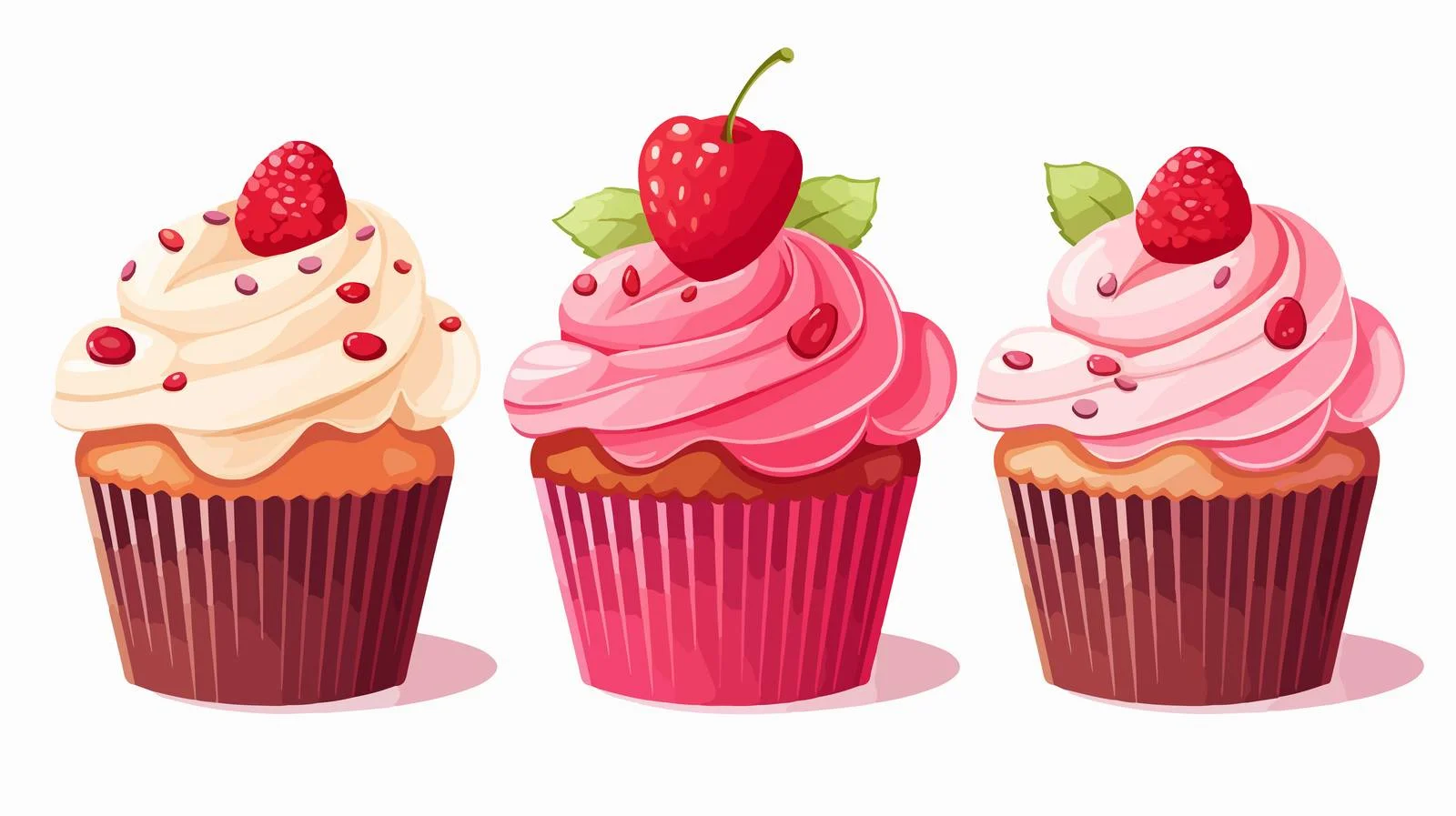 Cupcake Cartoon Vector Illustration — free download from Dotvec