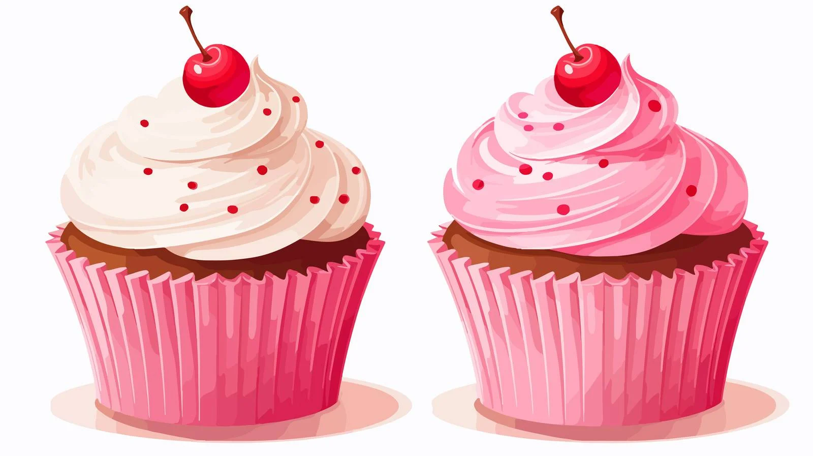 Cute Cupcake Cartoon Vector Illustration — free download from Dotvec