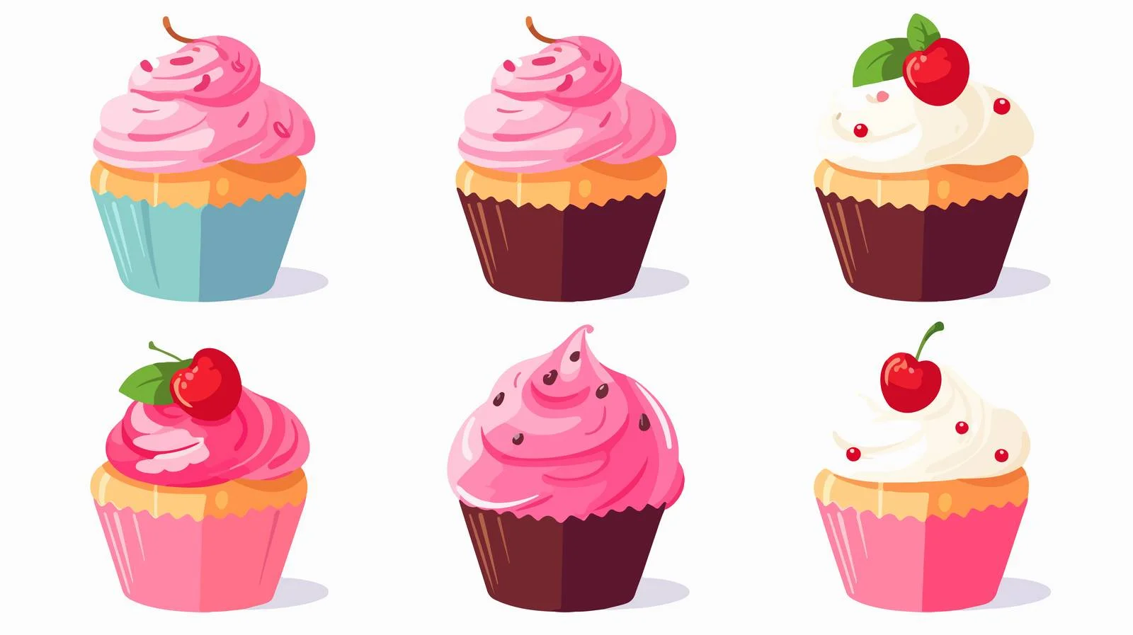 Cupcake Cartoon Vector Illustration — free download from Dotvec