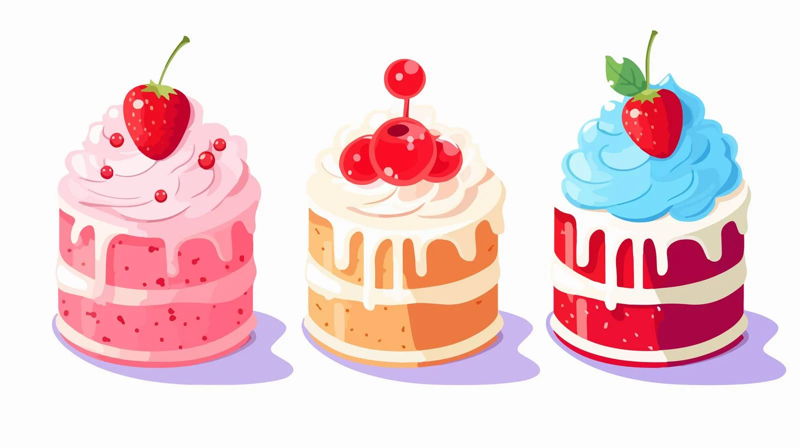 Cartoon Cupcake Design — free download from Dotvec