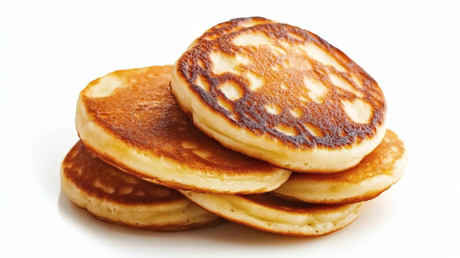 Delicious Curd Pancakes on White Background — free download from Dotvec