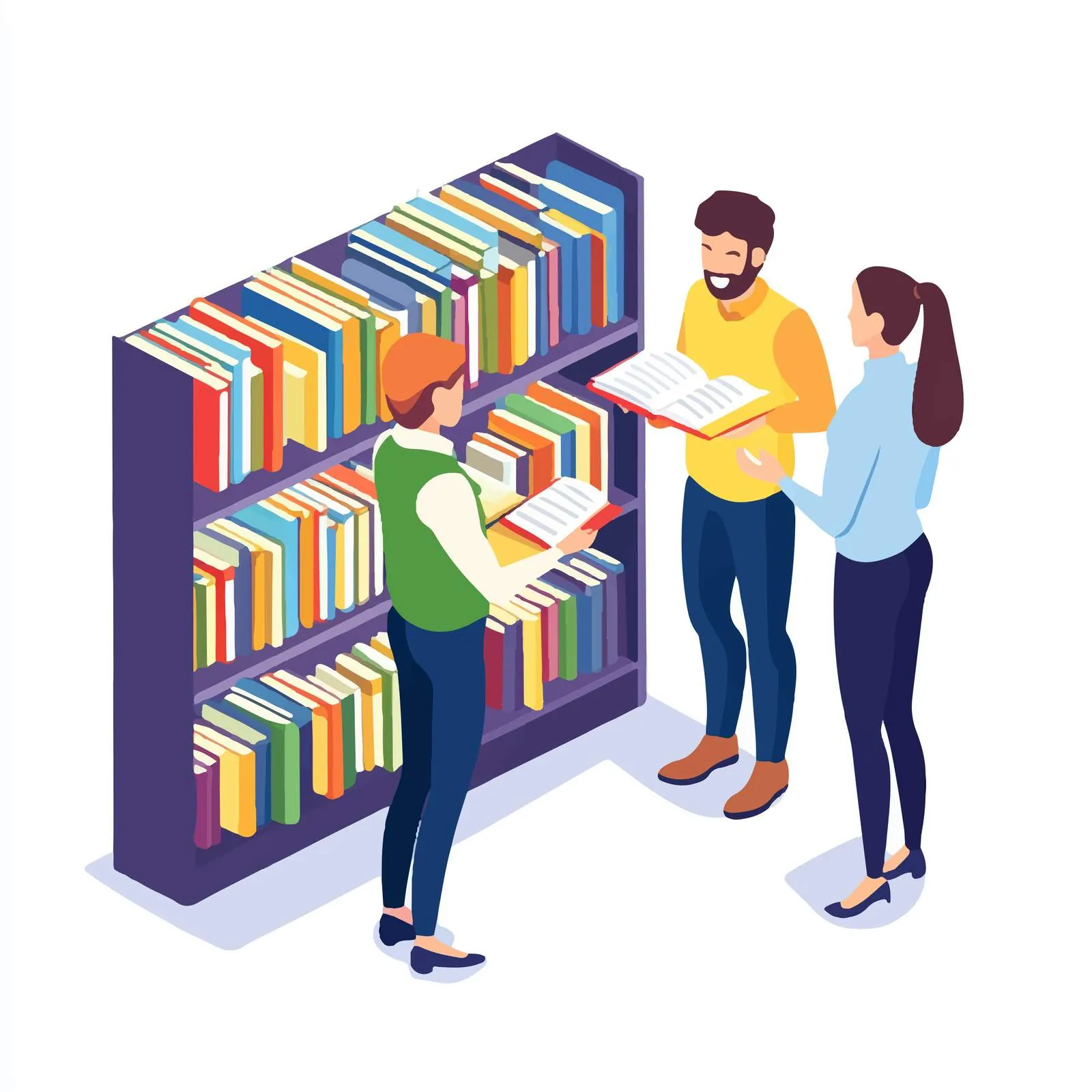 Customers at Commercial Promotional Stand — free download from Dotvec