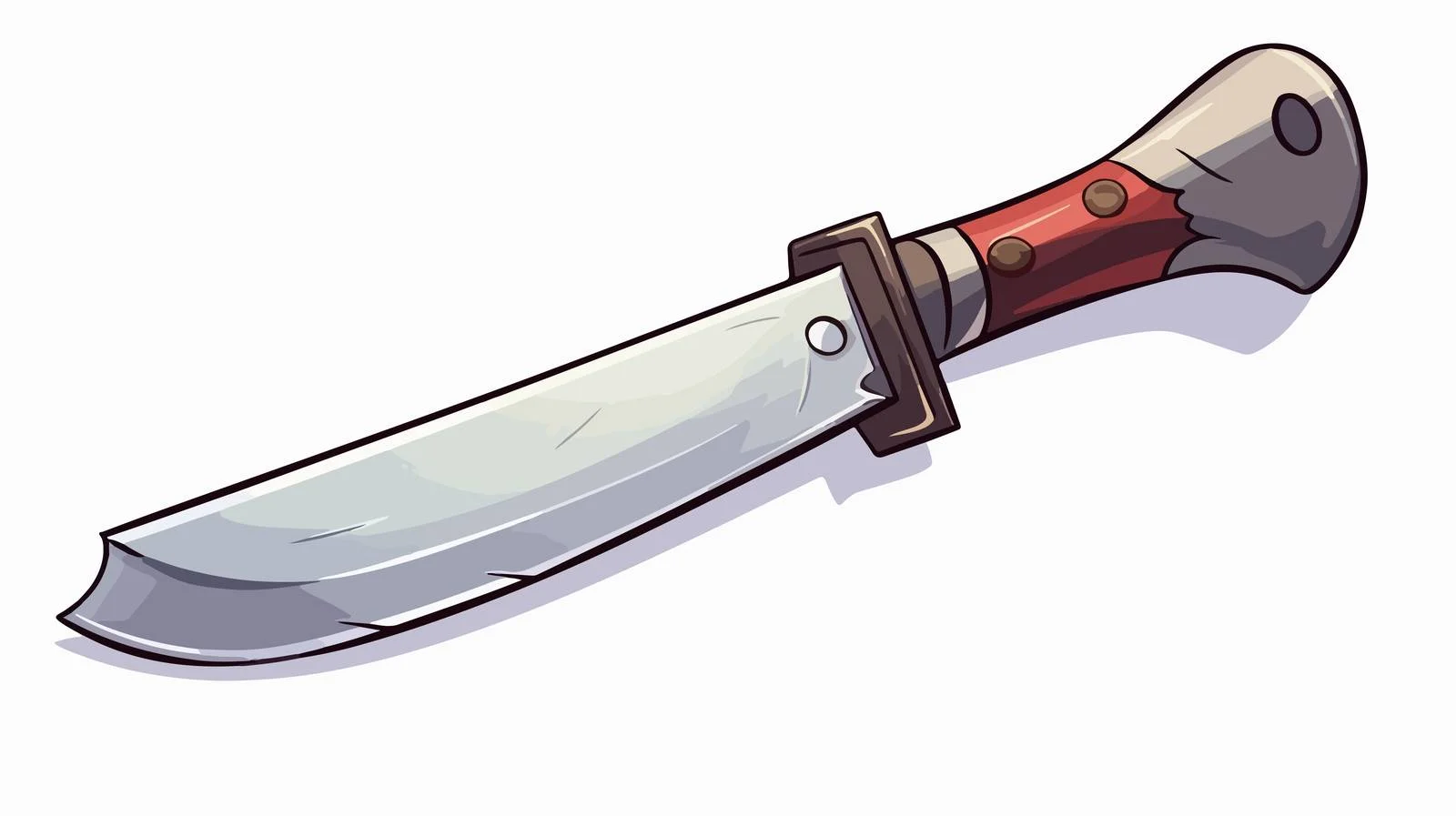 Sharp Cartoon Straight Razor Illustration — free download from Dotvec