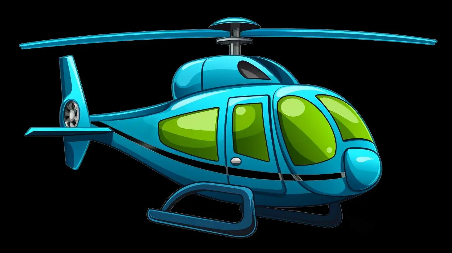 Adorable Helicopter Cartoon Illustration — free download from Dotvec