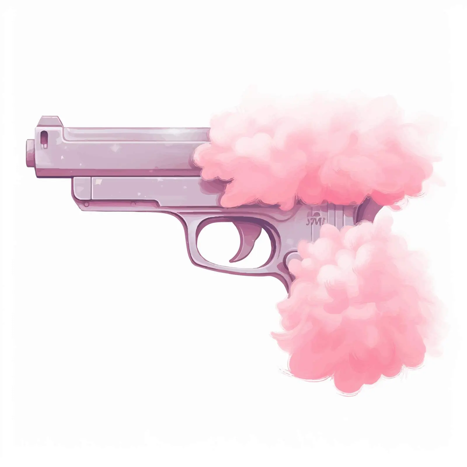 Cute and Fluffy Gun Sublimation Design — free download from Dotvec