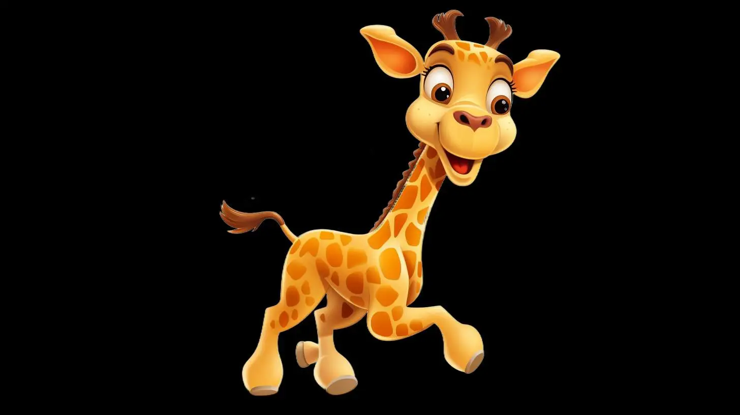 Playful Giraffe in Motion — free download from Dotvec