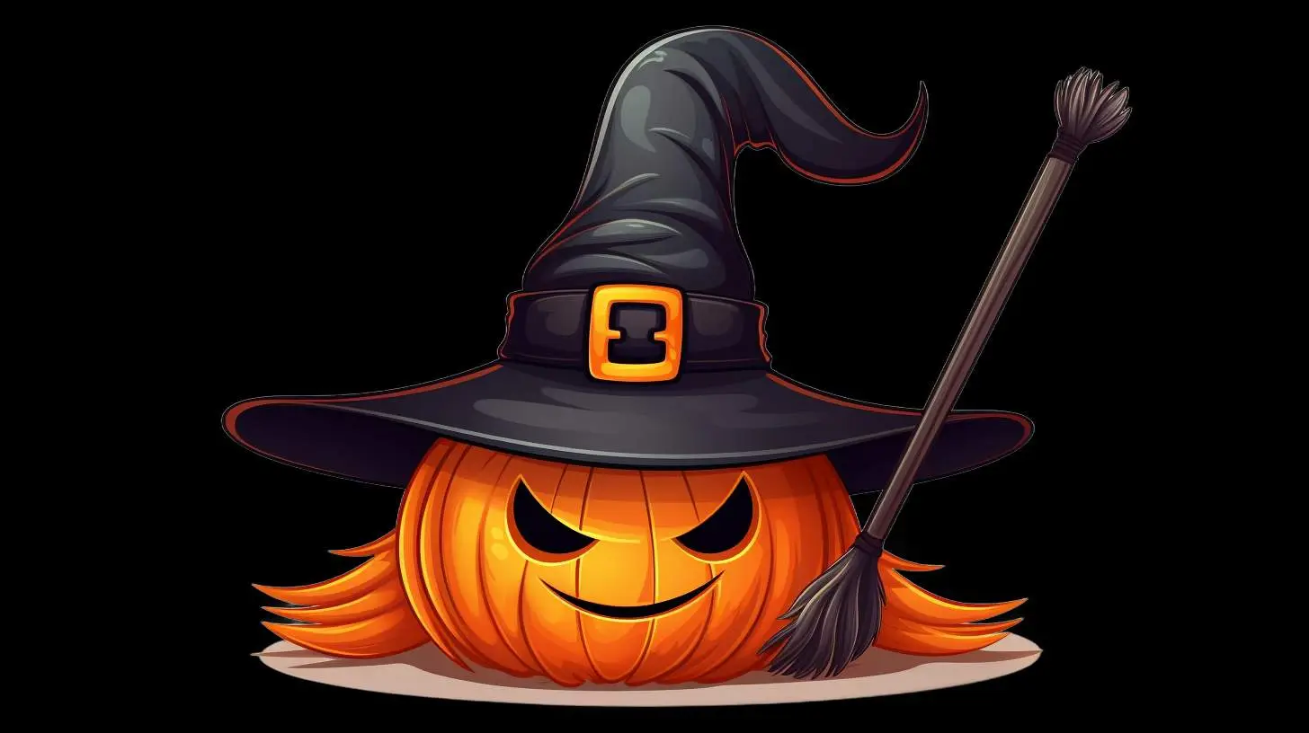 Adorable Halloween Witch Broom — free download from Dotvec