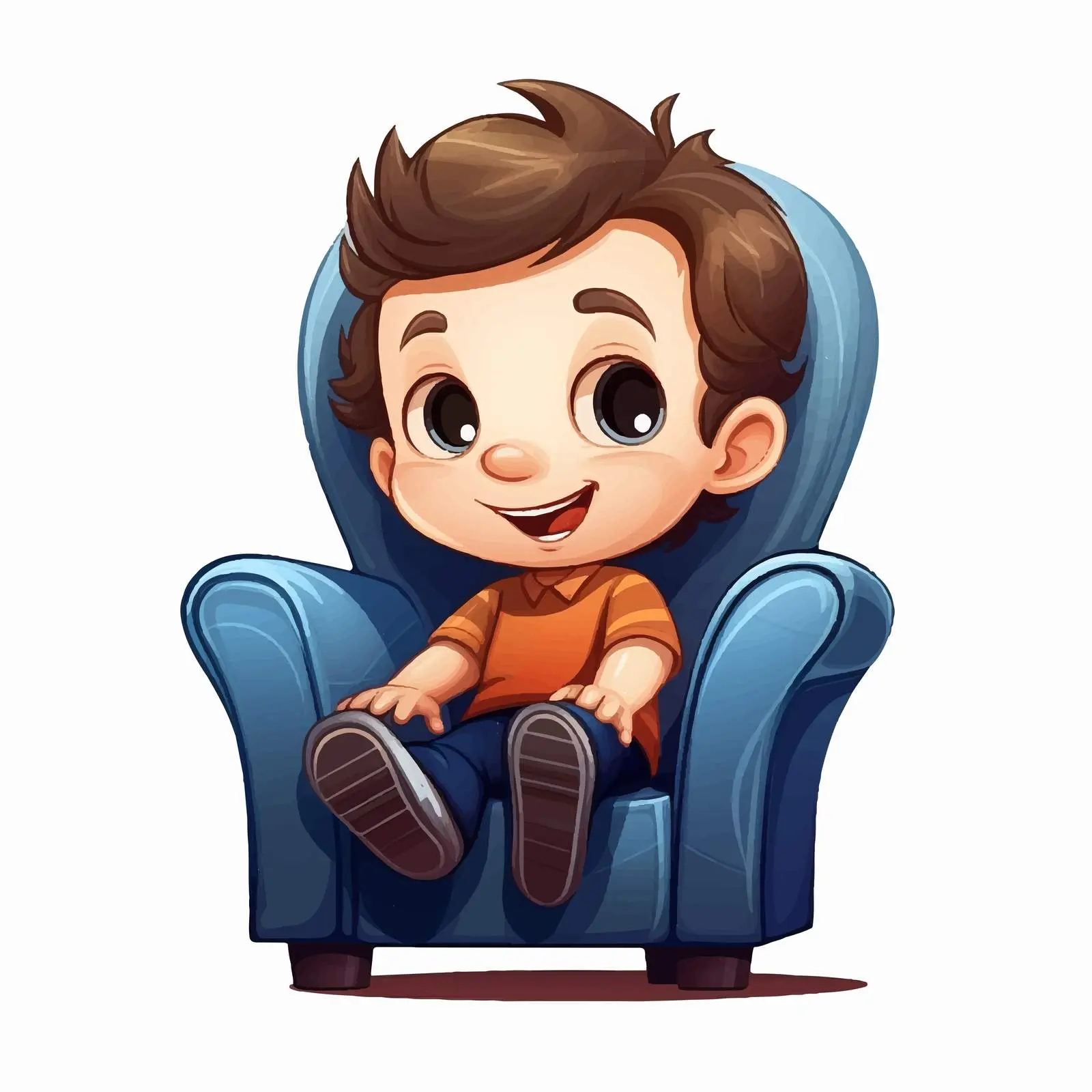 Cute Little Boy Cartoon Vector Illustration — free download from Dotvec