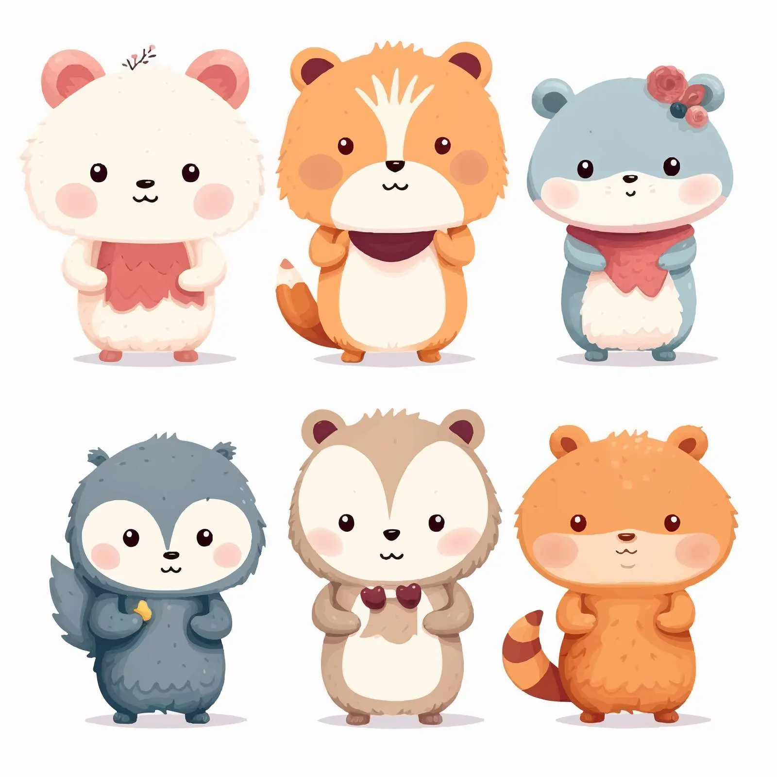 Cute Animal Hugs Vector Set for Happy Hug Day — free download from Dotvec