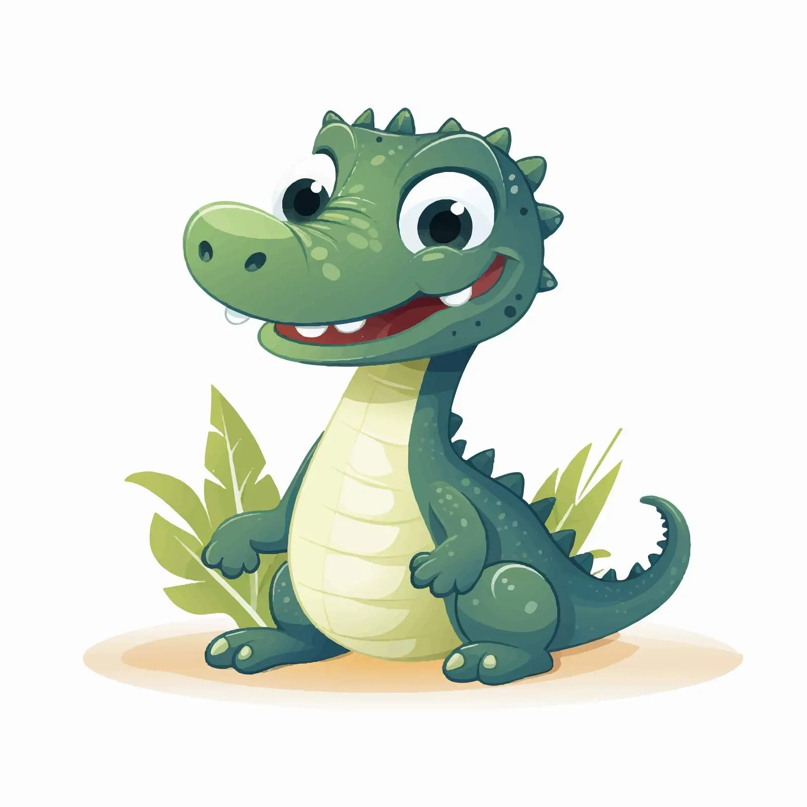 Cute Baby Crocodile in Scandinavian Style — free download from Dotvec