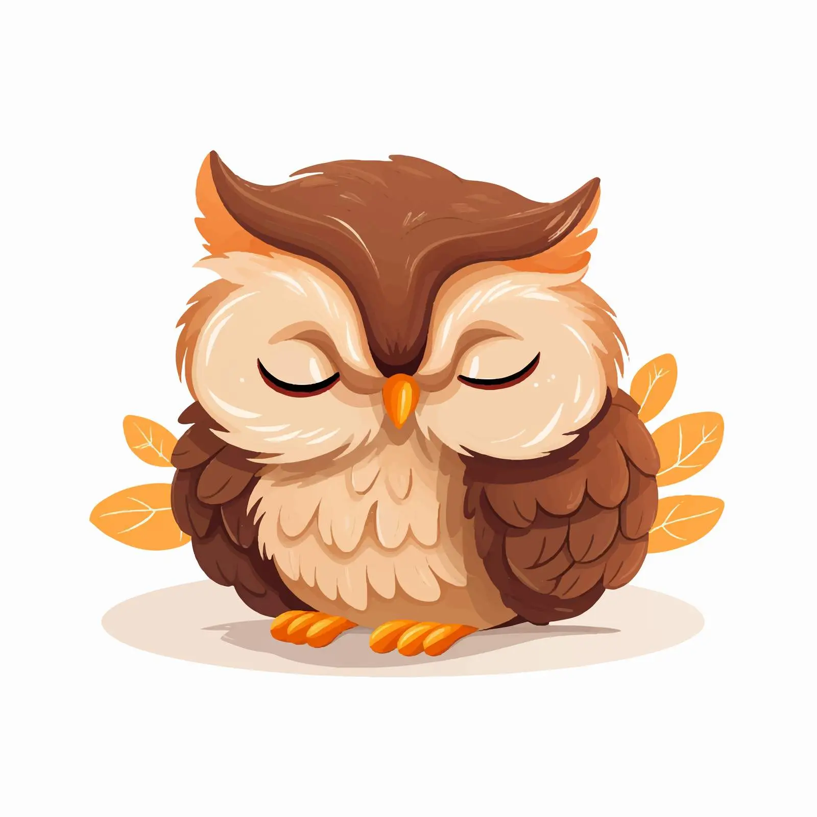 Adorable Baby Owl Sleeping in Scandinavian Style – free baby owl image from Dotvec