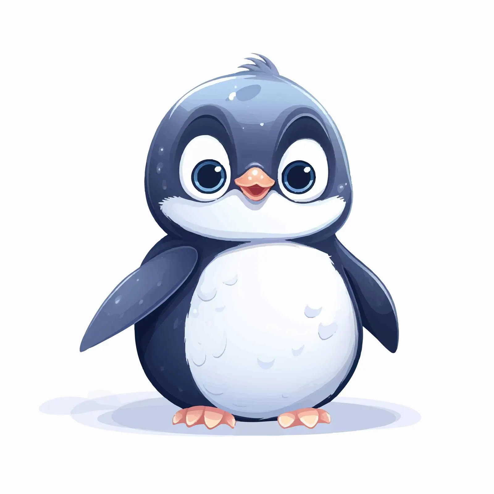 Cute Baby Penguin Vector Art for Children — free download from Dotvec