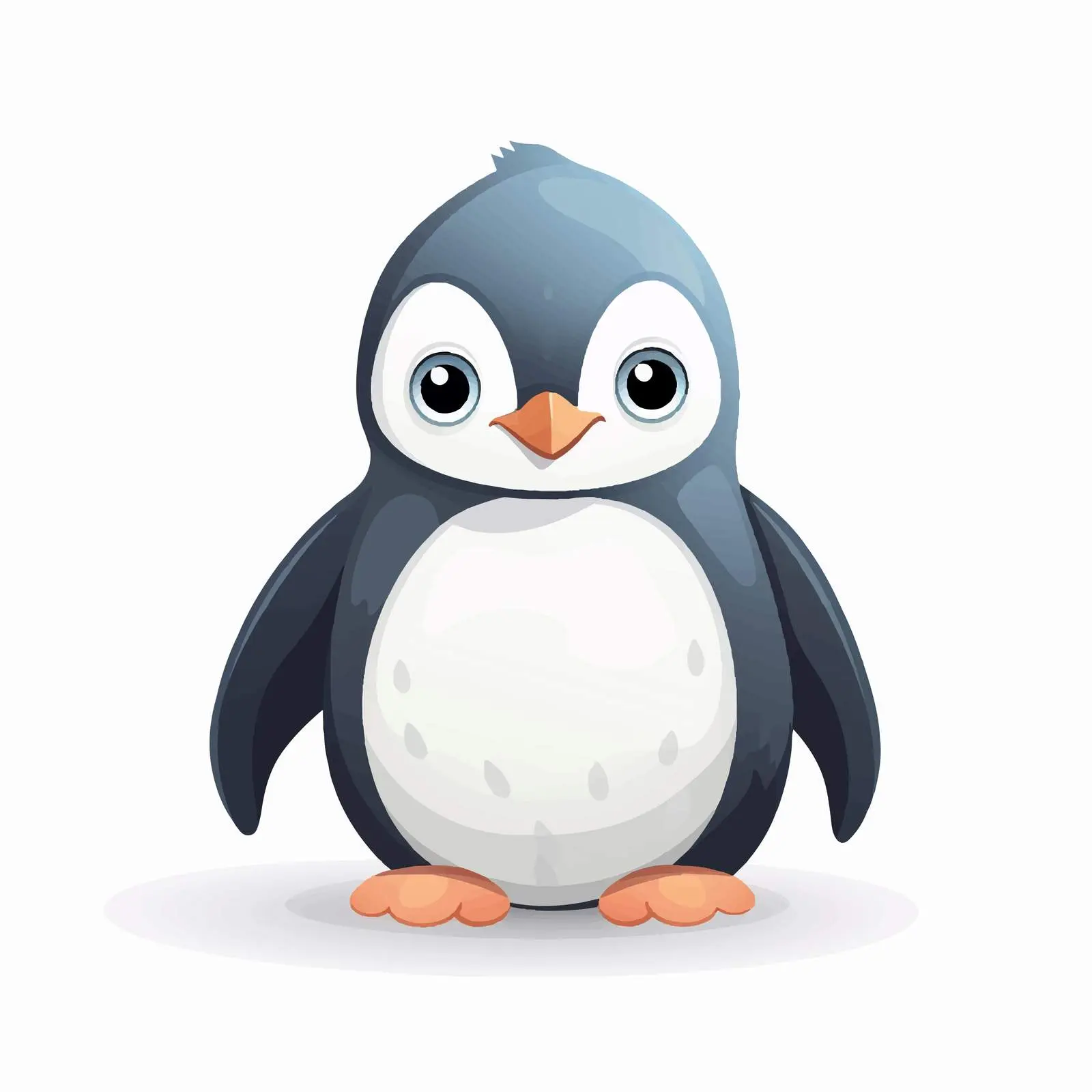 Cute Baby Penguin Vector Illustration — free download from Dotvec