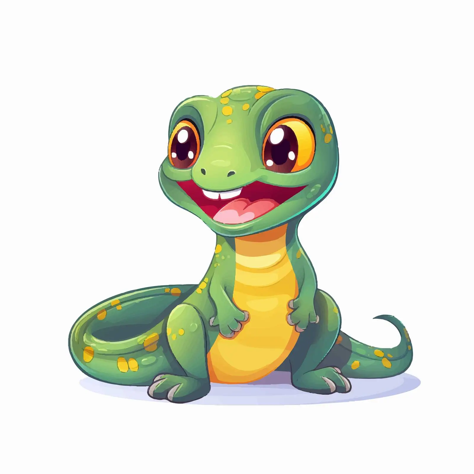 Adorable Baby Snake with Tongue Playfully Sticking Out — free download from Dotvec