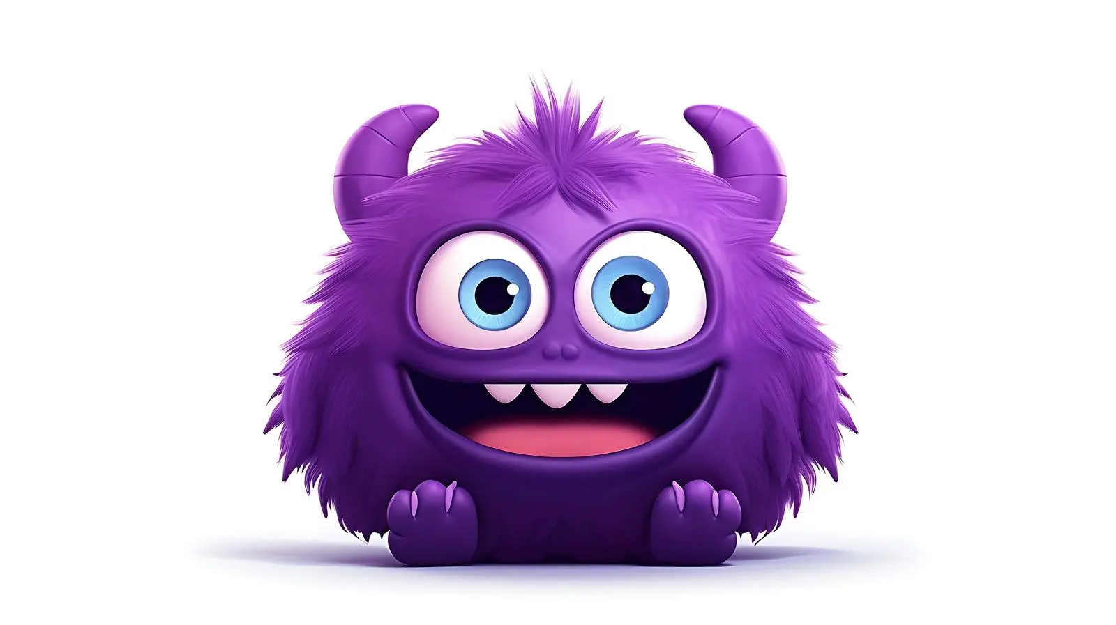 Adorable Shadowed Monster Illustration — free download from Dotvec