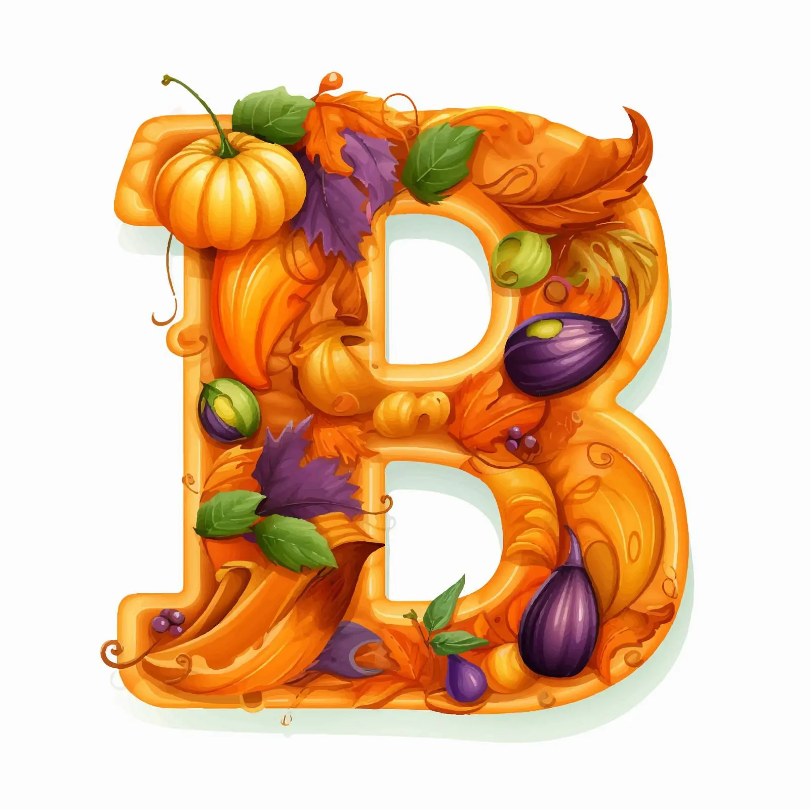 Cute Halloween Colors Latin Alphabet Vectors – free fun decor image from Dotvec