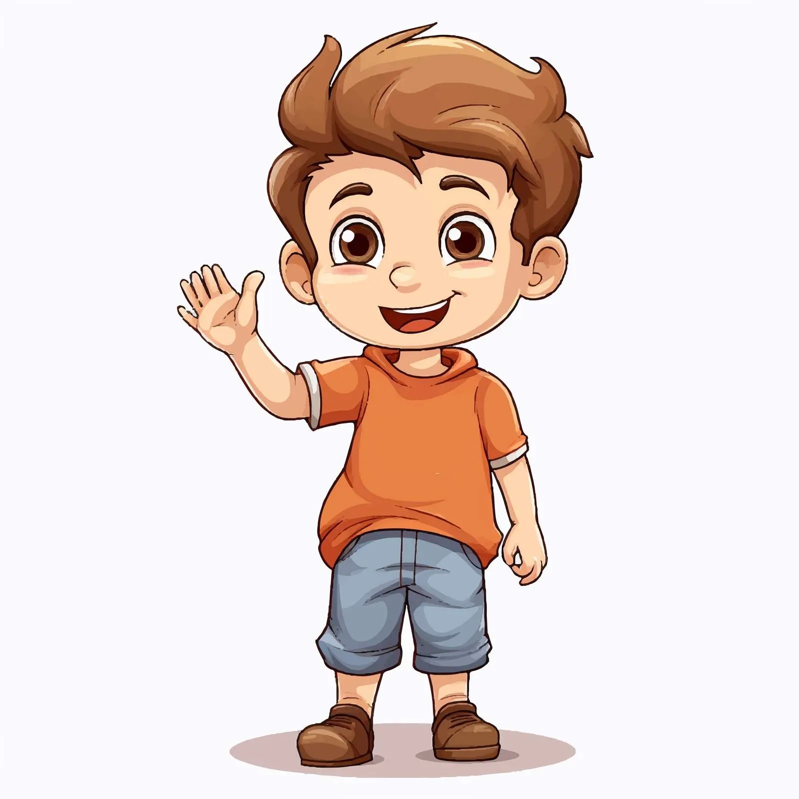 Hand Drawn Cartoon Boy Character Doodle Style — free download from Dotvec