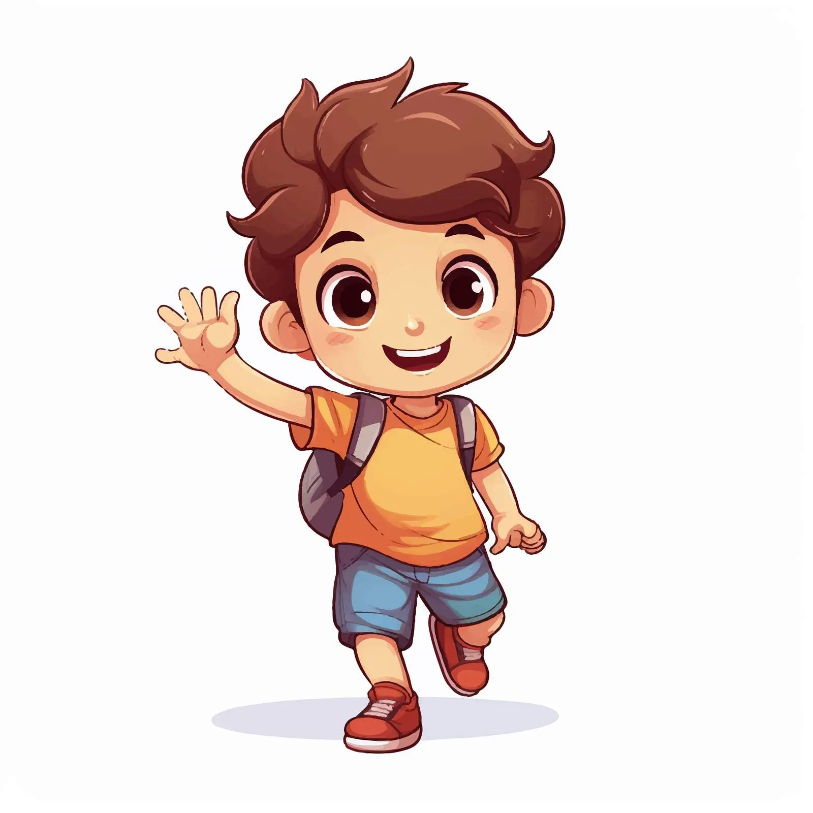 Cute Boy Cartoon Character Doodle Style — free download from Dotvec