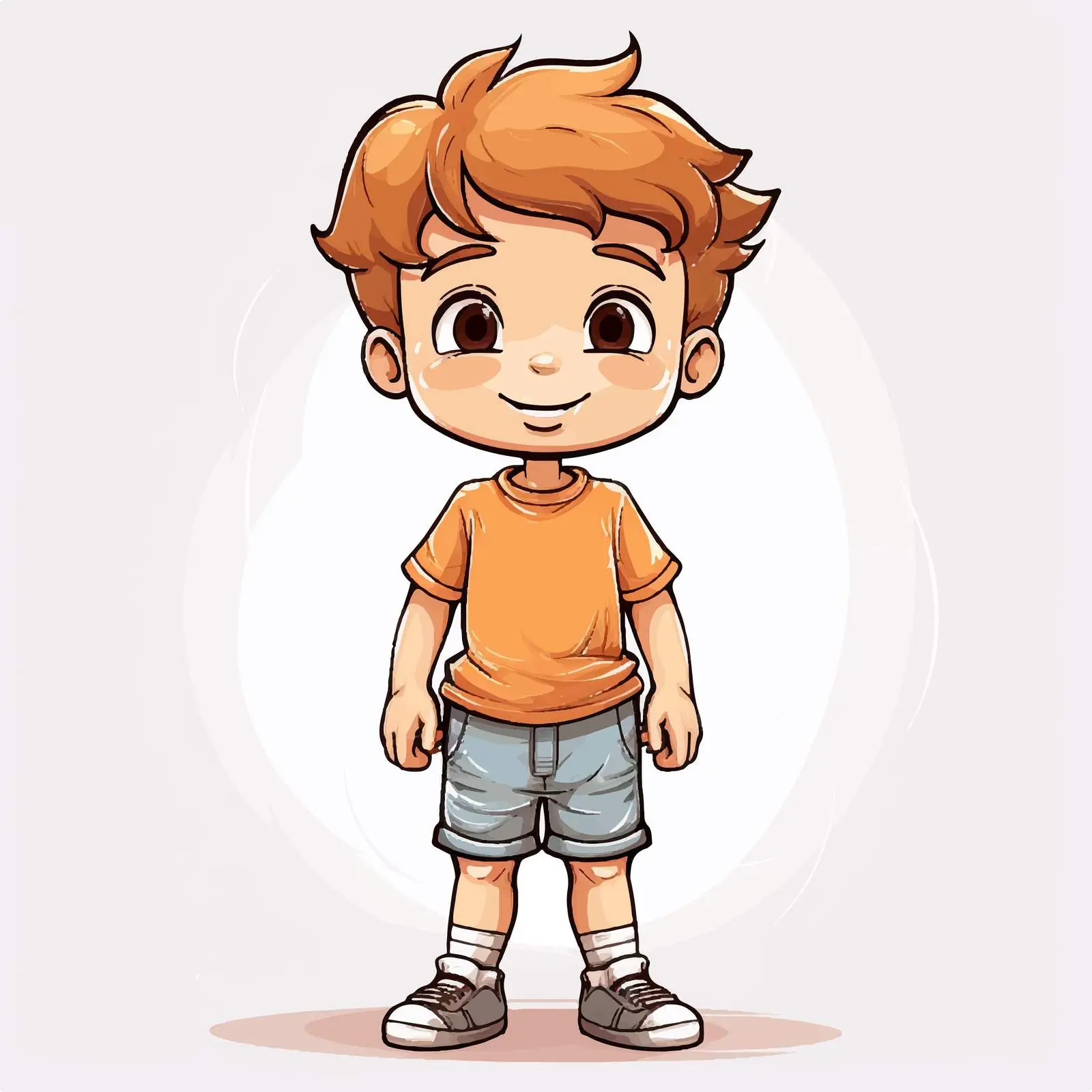 Cute Cartoon Boy Character Doodle Vector — free download from Dotvec