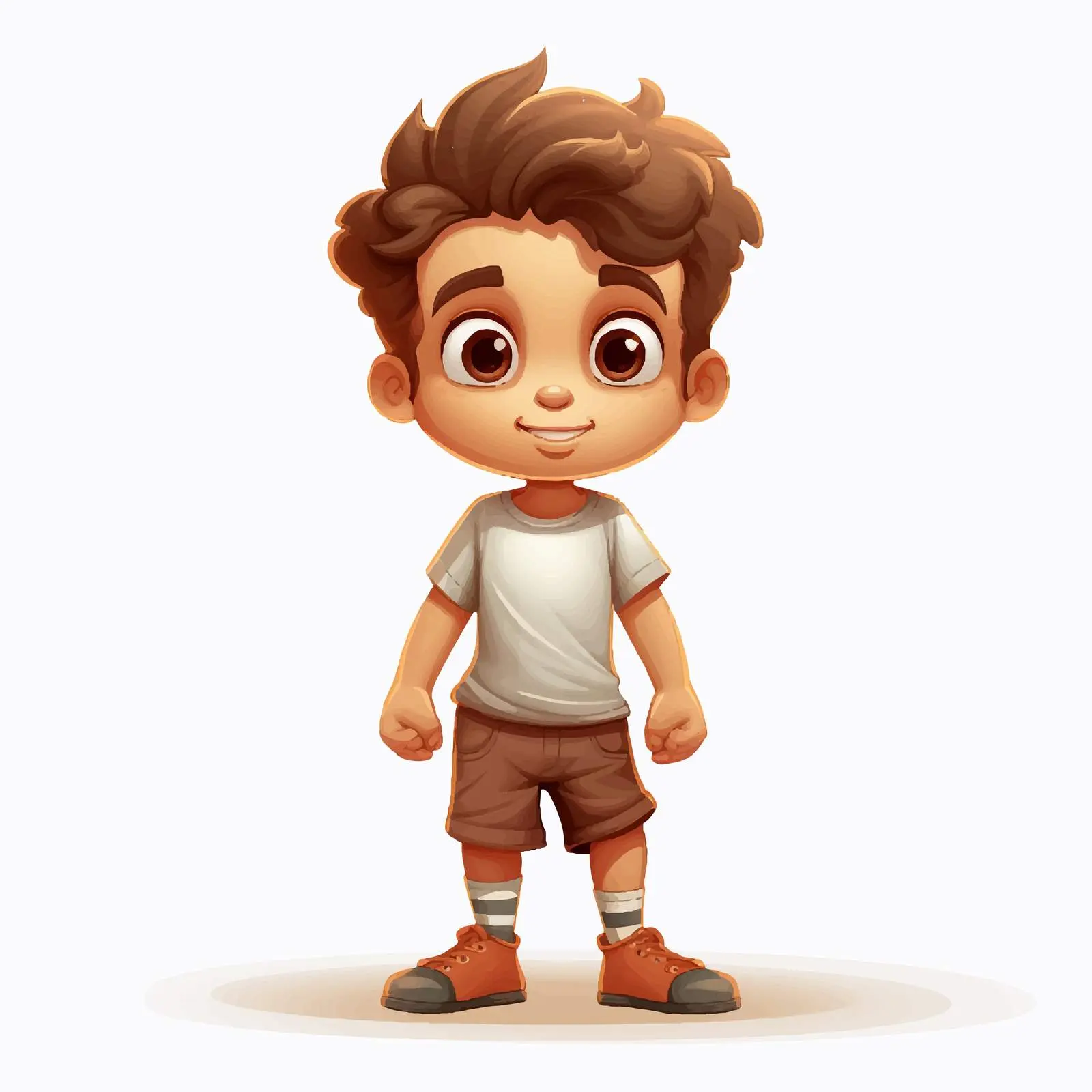 Cute Boy Cartoon Character Illustration — free download from Dotvec