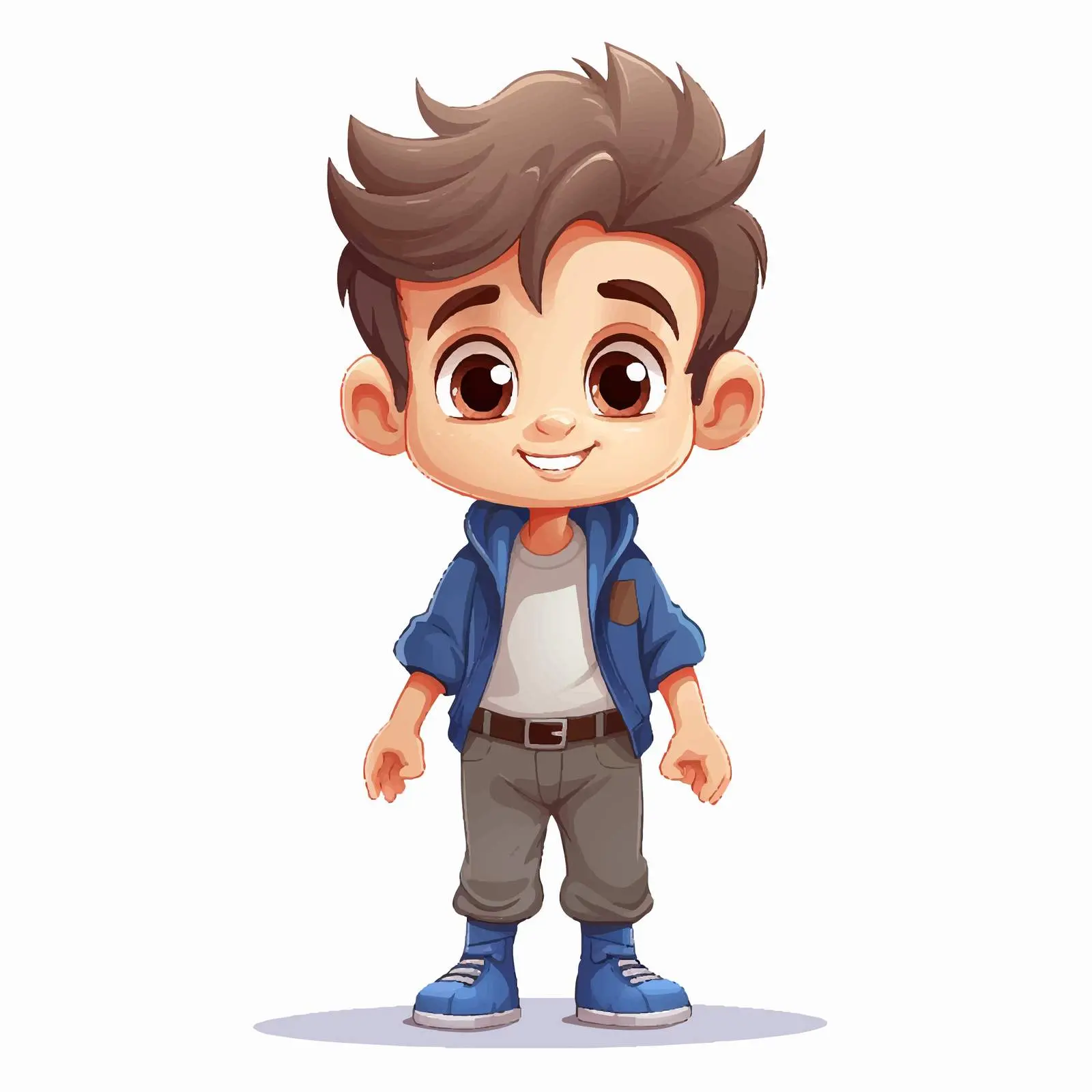 Cute Cartoon Boy Character Illustration — free download from Dotvec