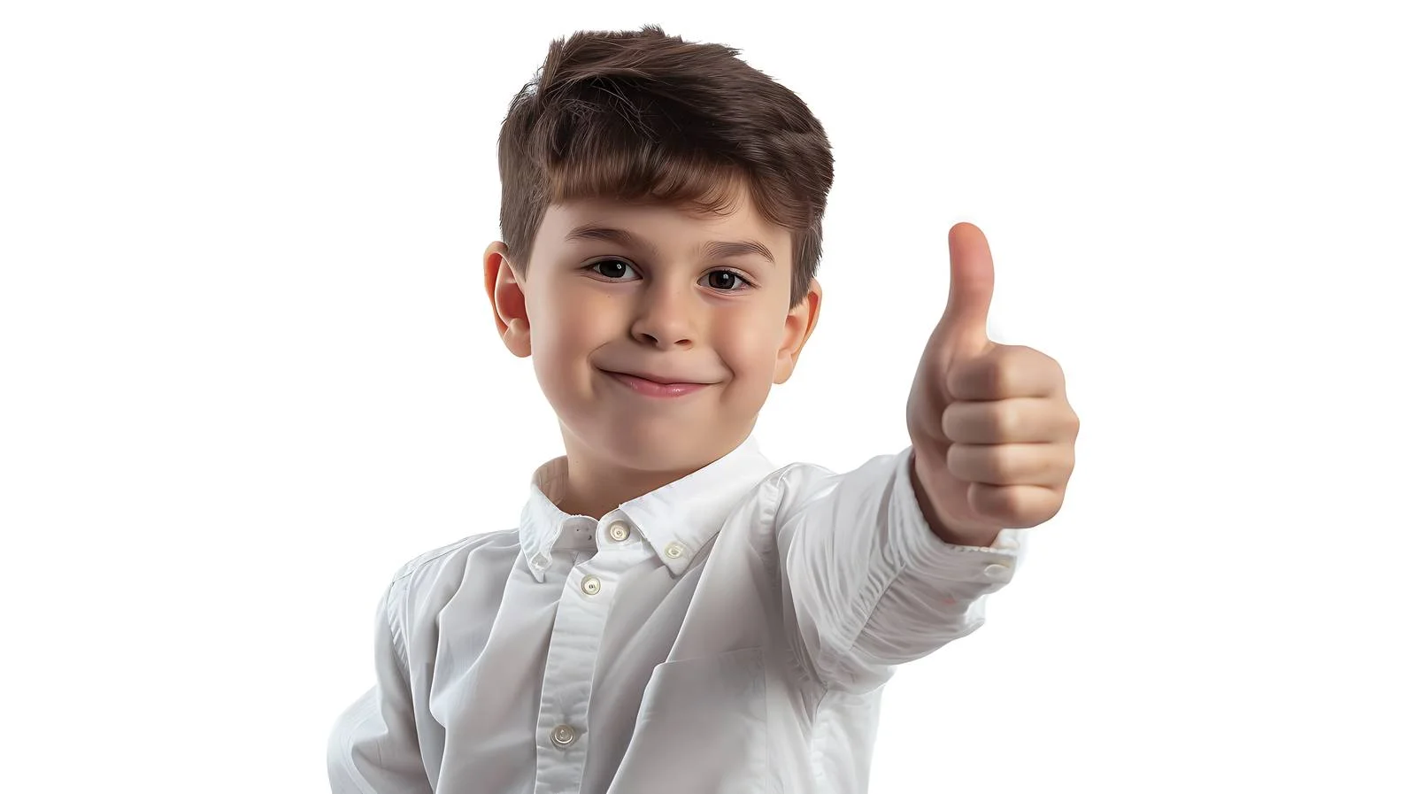 Joyful Boy Giving Thumbs Up Gesture — free download from Dotvec