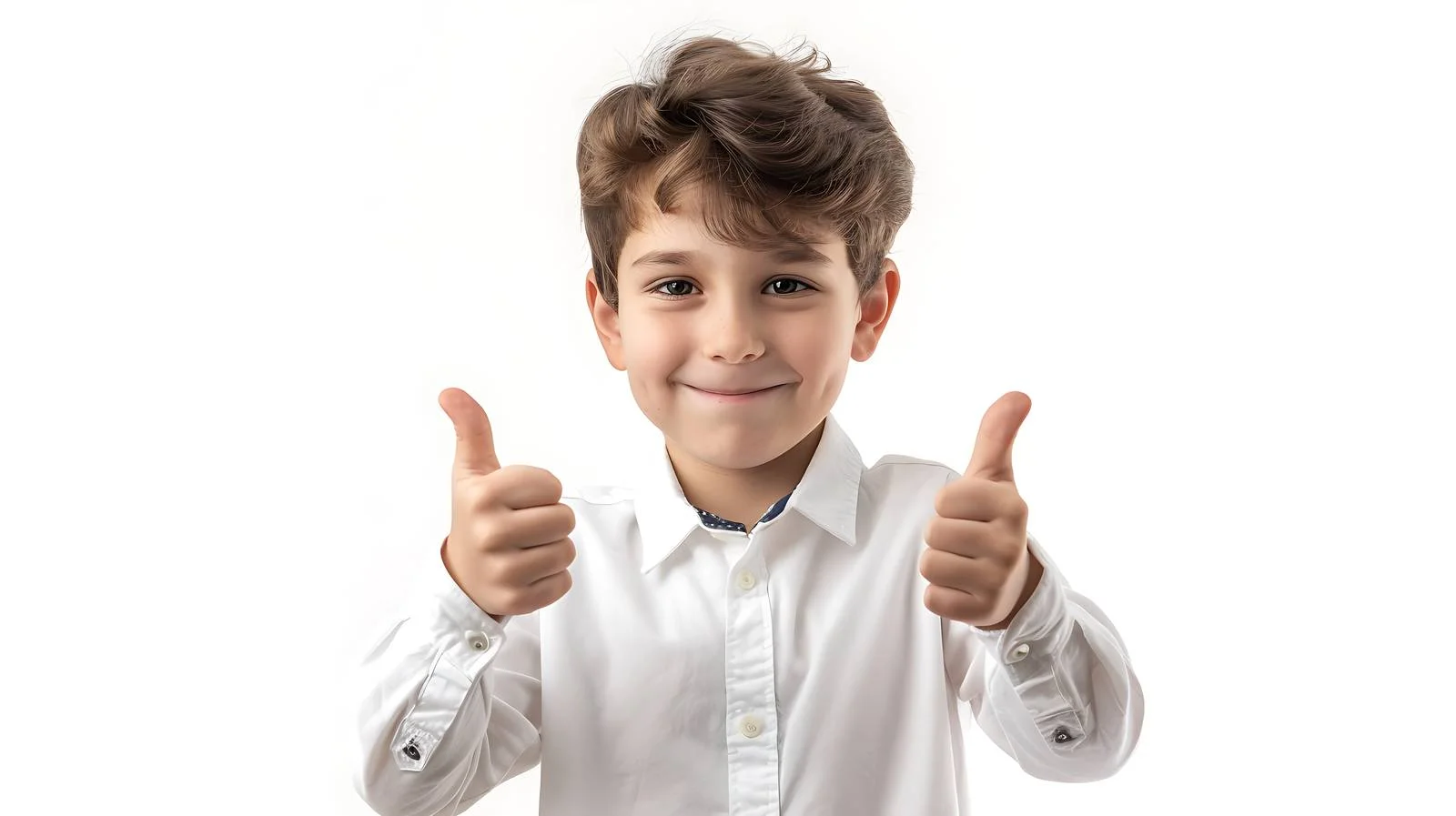 Positive Boy Thumbs Up Gesture — free download from Dotvec