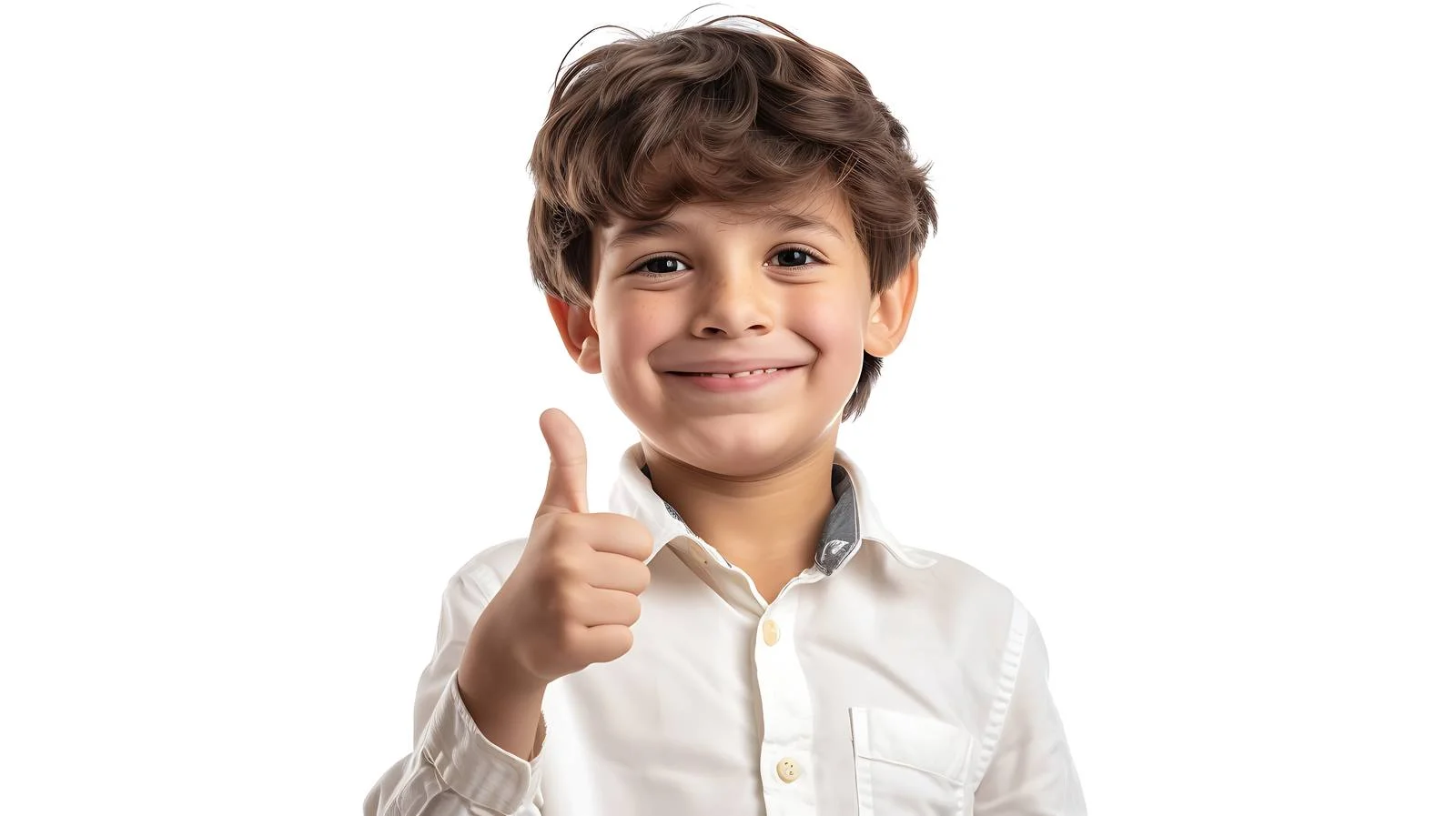 Cheerful Boy Thumbs Up Gesture Image — free download from Dotvec