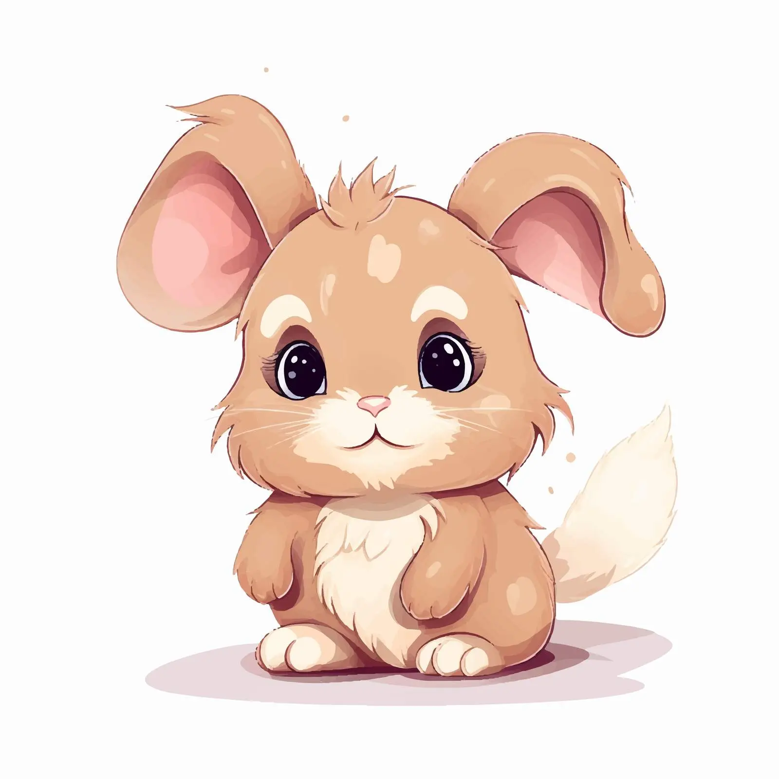 Cute Bunny Line Drawing Acrylic Artwork 2023 — free download from Dotvec