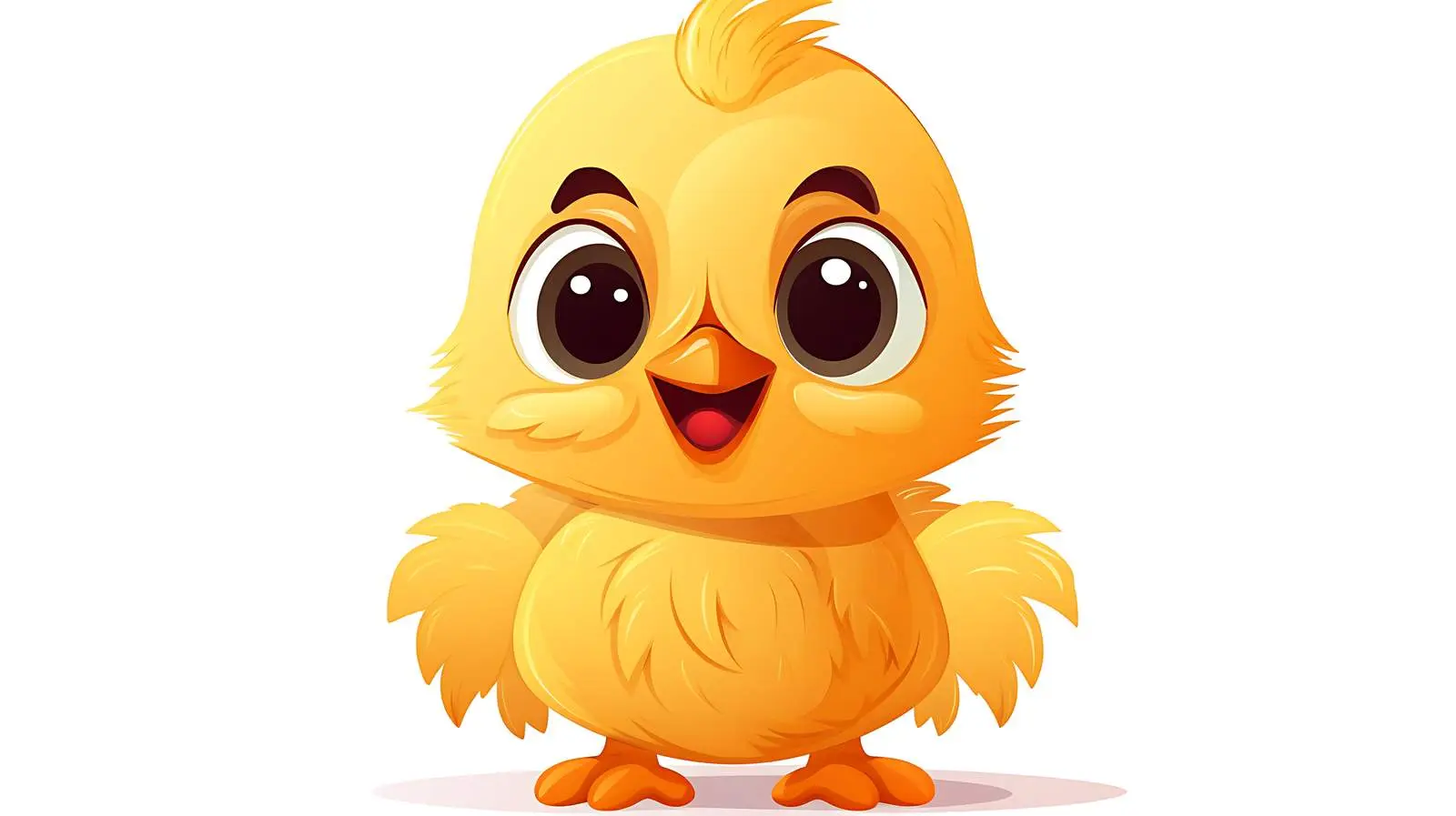 Adorable Chick Cartoon Illustration — free download from Dotvec