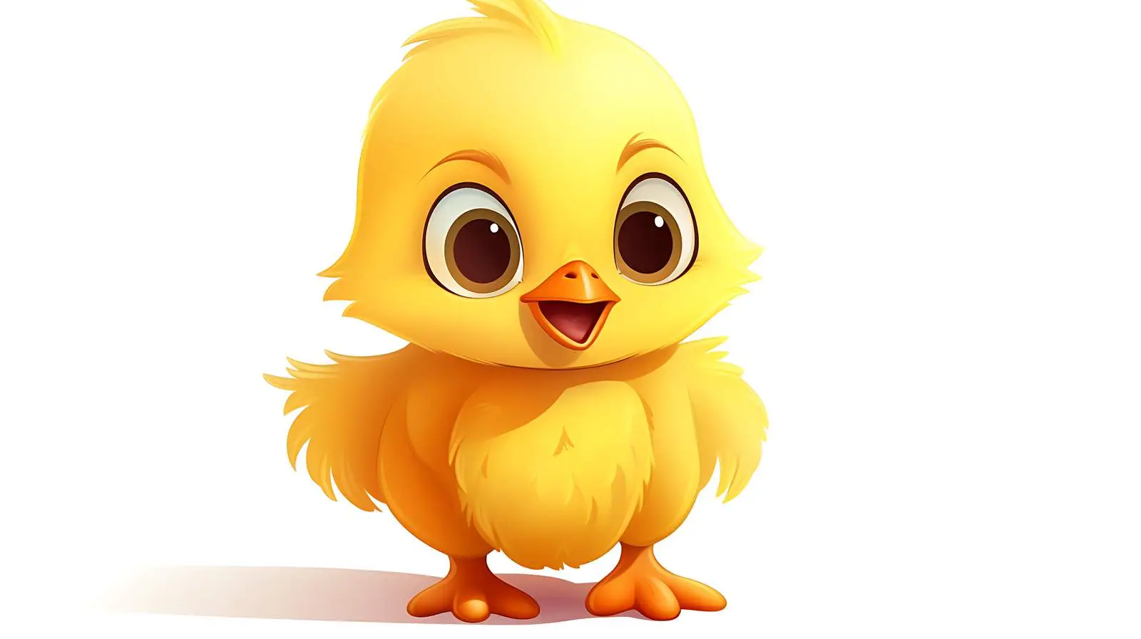 Adorable Chick Cartoon Illustration — free download from Dotvec