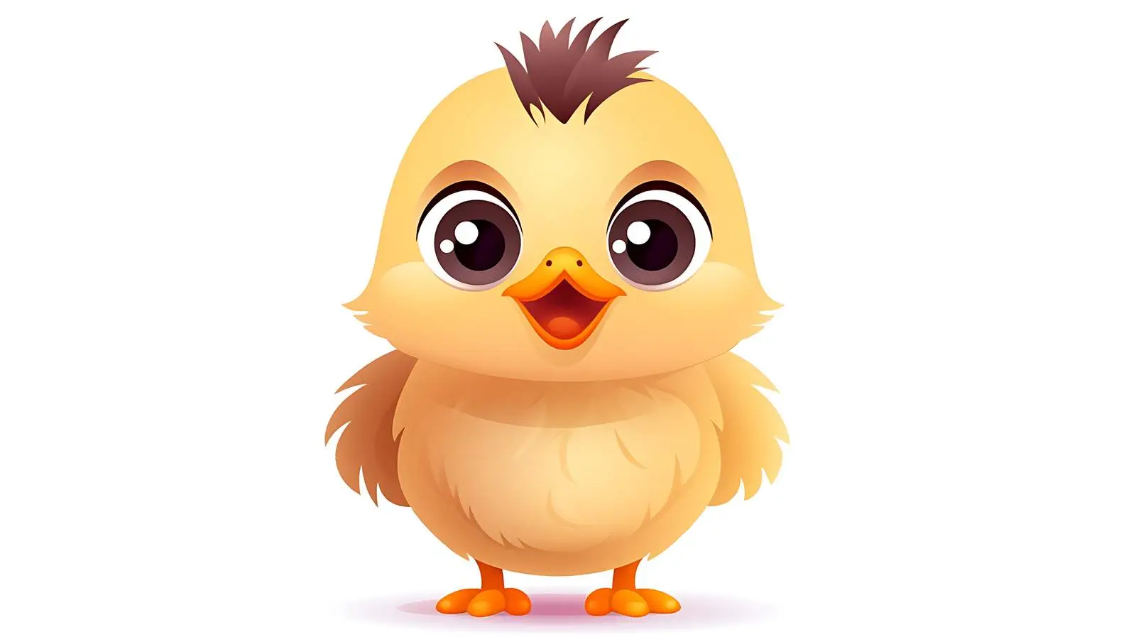 Adorable Chick Cartoon Illustration — free download from Dotvec