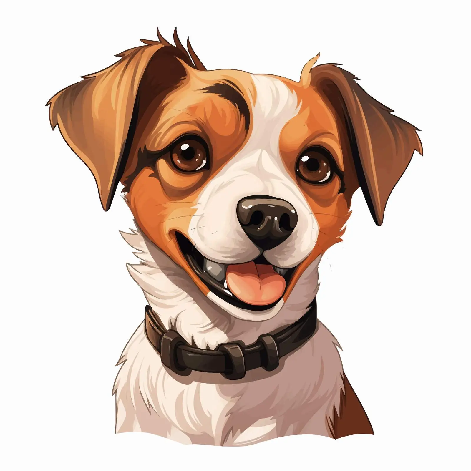 Cute Jack Russell Puppy Avatar Portrait — free download from Dotvec
