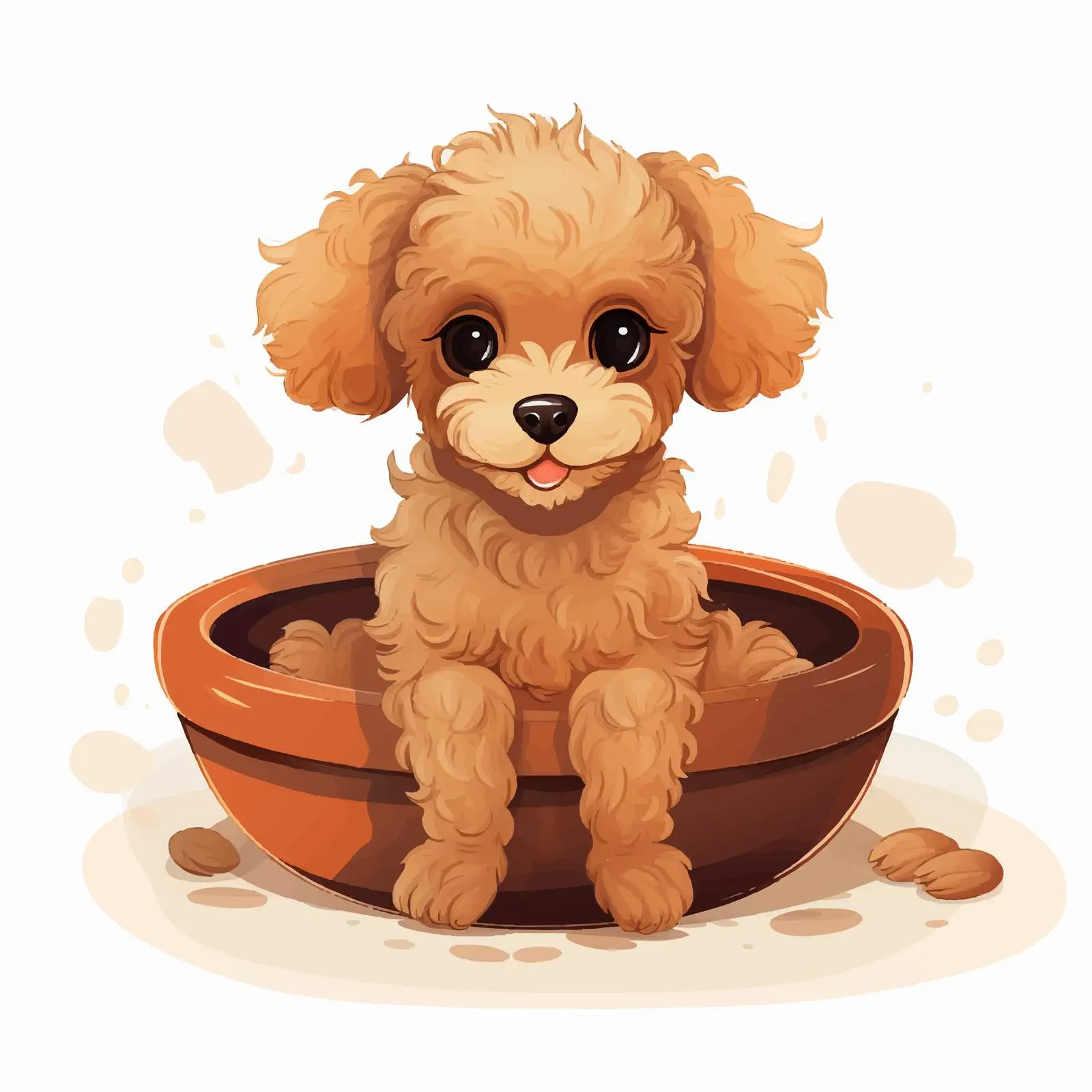 Adorable Toy Poodle Waiting for Food — free download from Dotvec