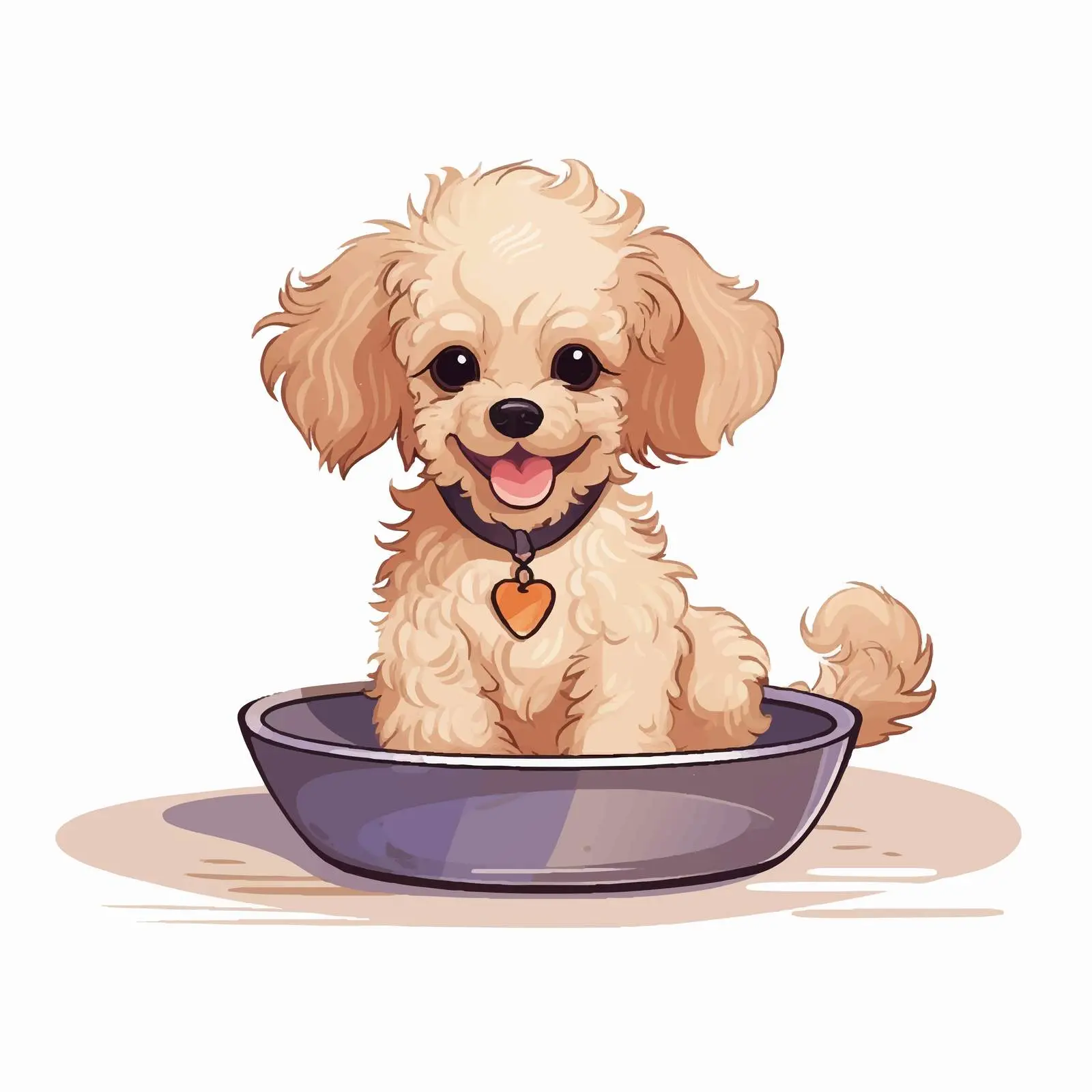 Adorable Toy Poodle Waiting for Food — free download from Dotvec
