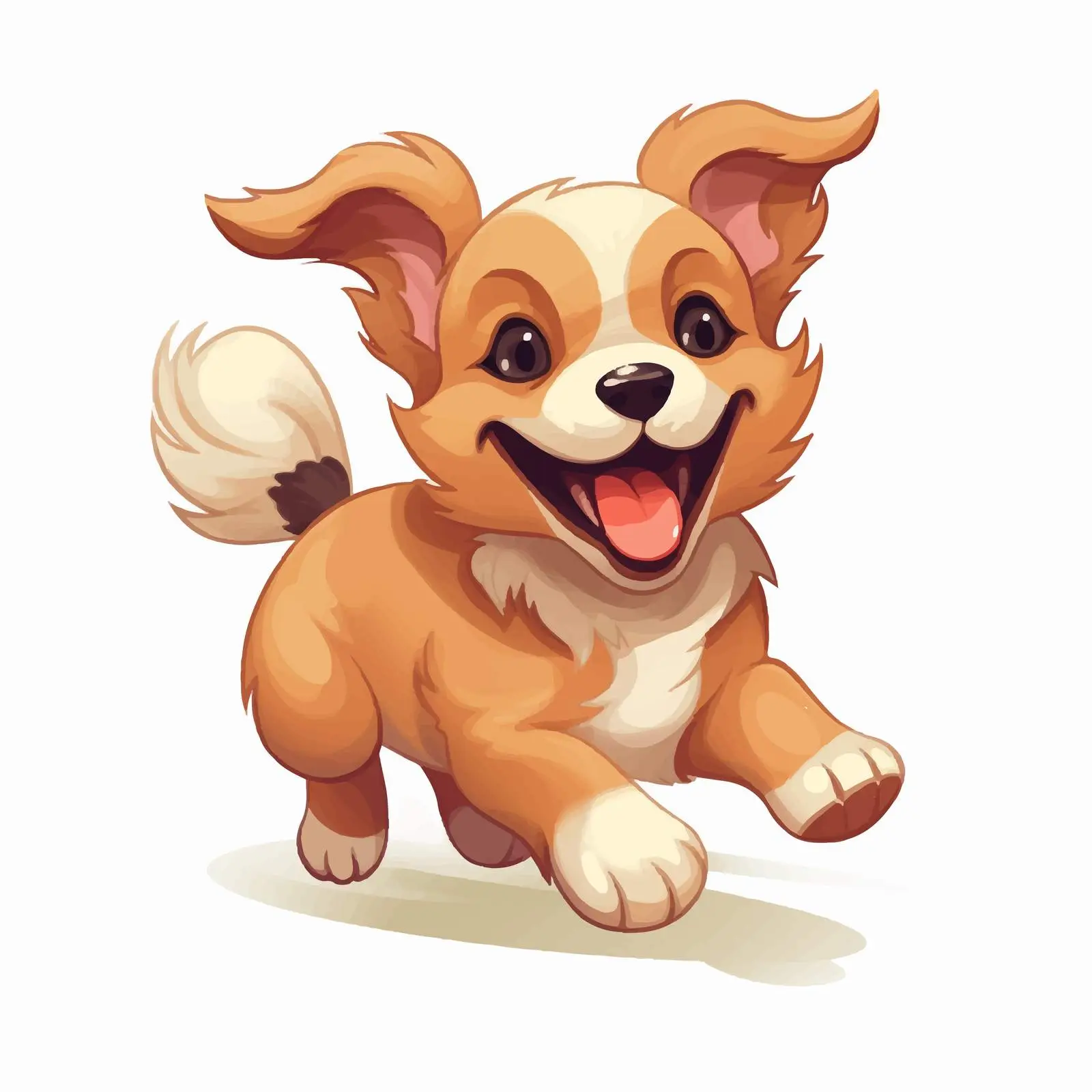Happy Puppy Running in Costume — free download from Dotvec