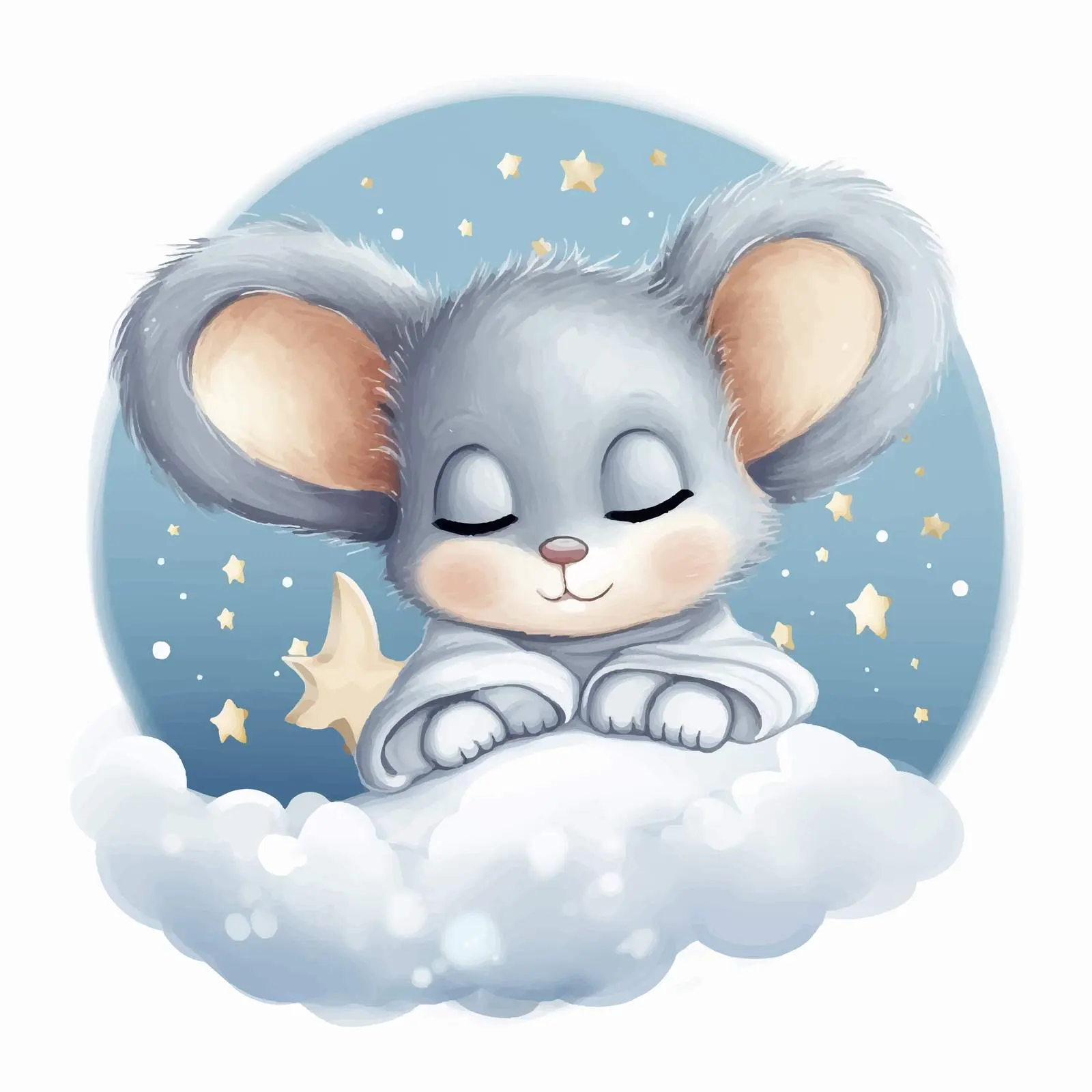Cute Cartoon Baby Mouse Illustrations – free illustration design image from Dotvec