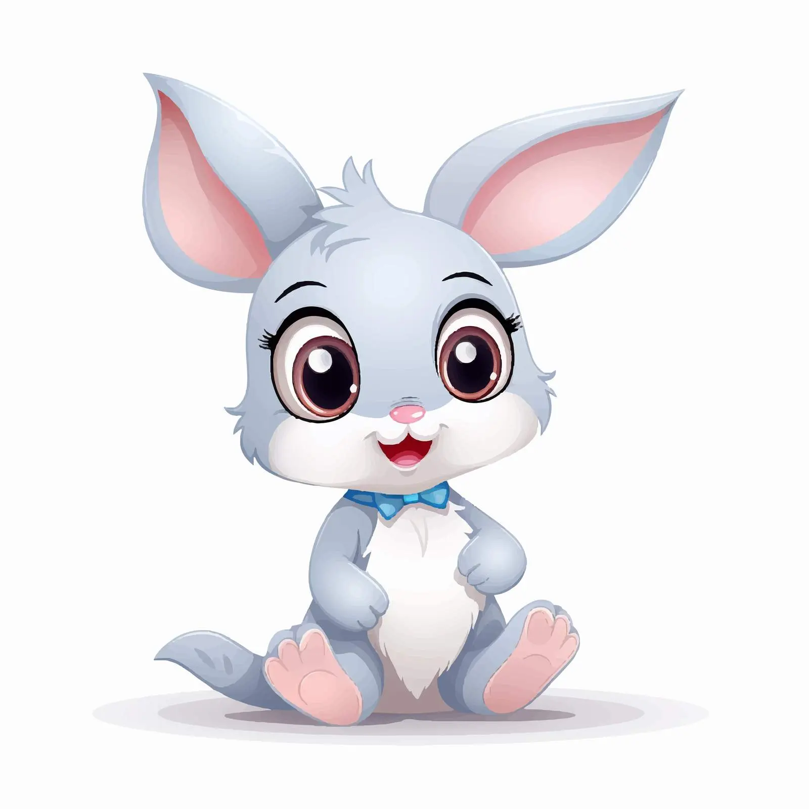 Cute Cartoon Easter Bunny Vector Illustration — free download from Dotvec