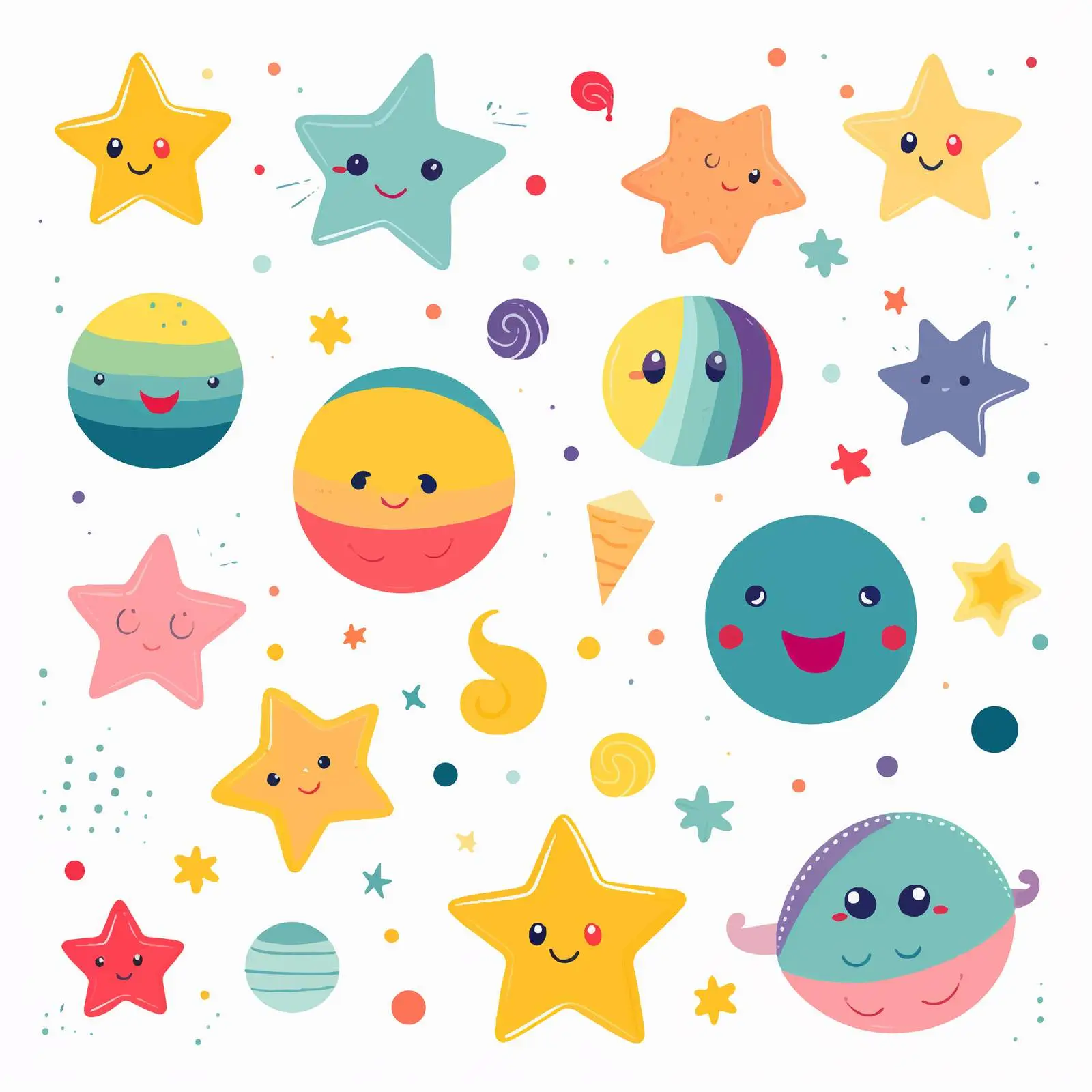 Cute Abstract Geometric Shapes for Creative Messages — free download from Dotvec