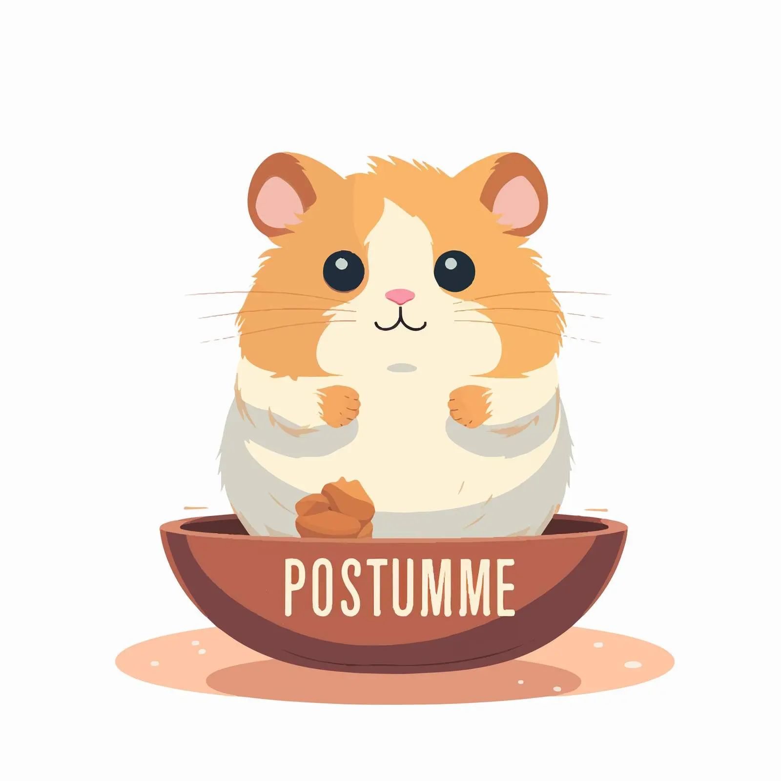 Cute Fat Hamster Demonstrating Prepositions — free download from Dotvec