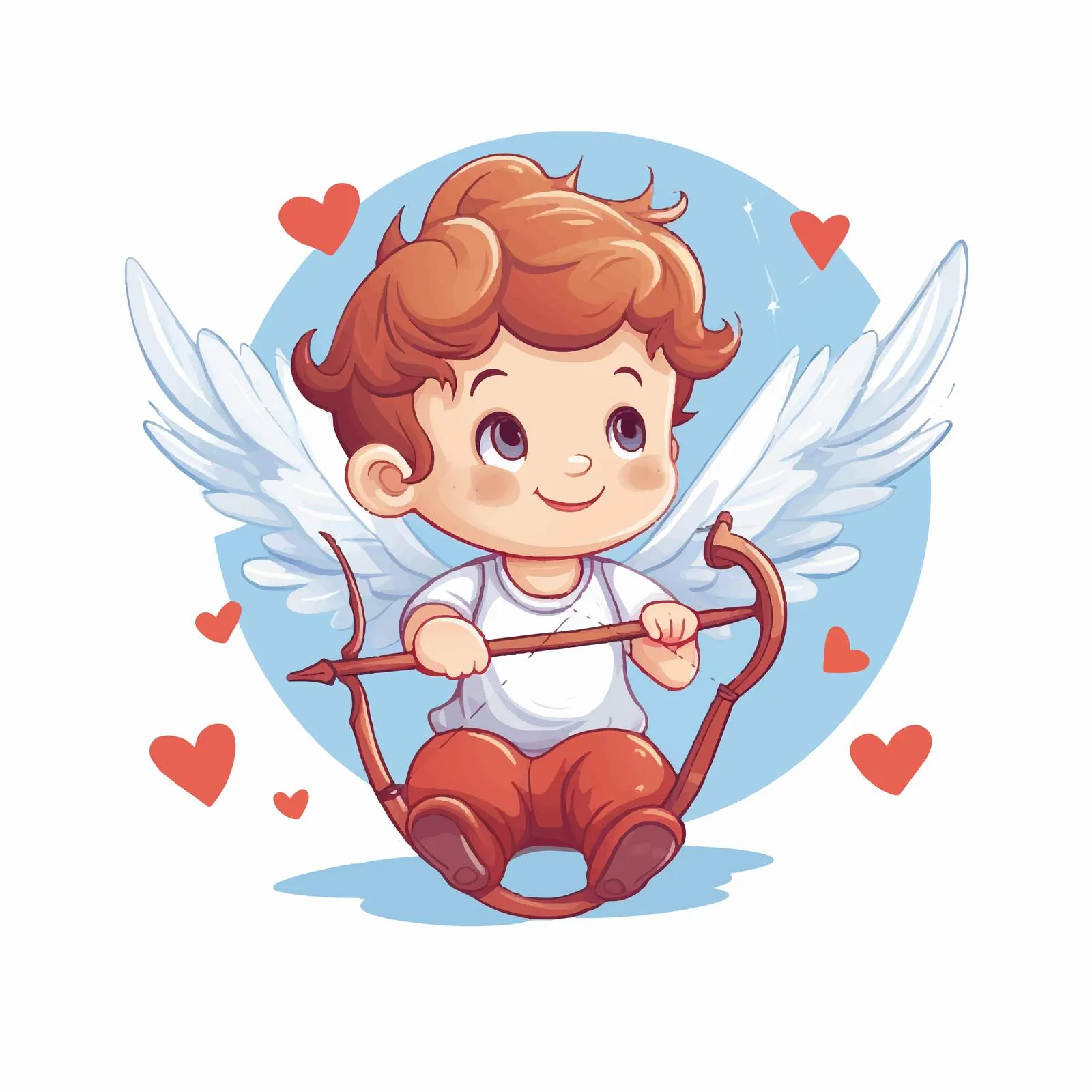 Cute Cupid Cherub for Valentine's Day — free download from Dotvec