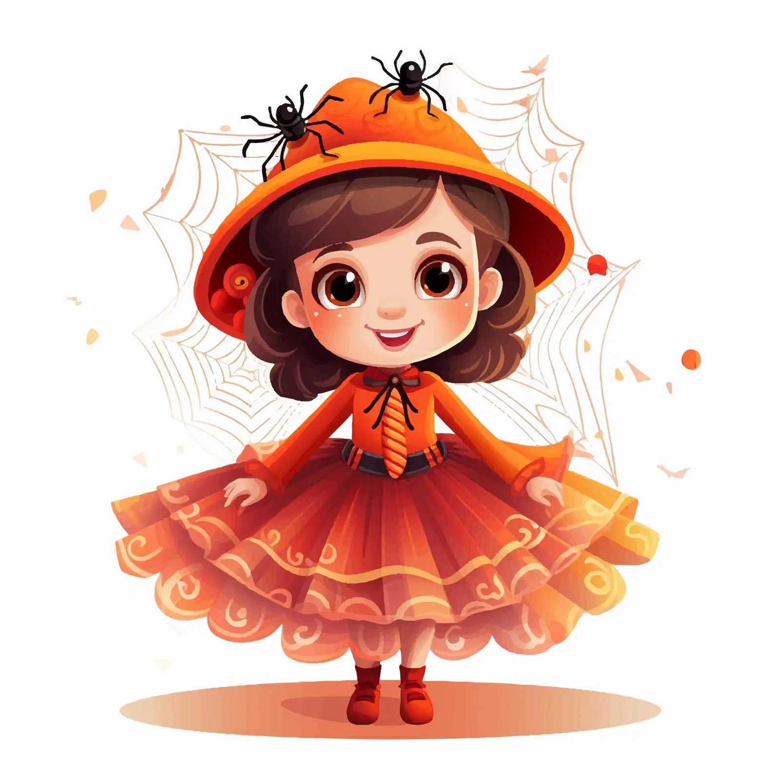 Cute Kid in Spooky Carnival Costume – free carnival fun image from Dotvec