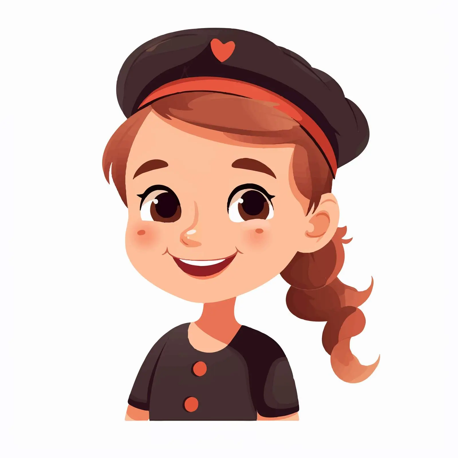 Adorable Happy Kid Character Winking and Smiling — free download from Dotvec